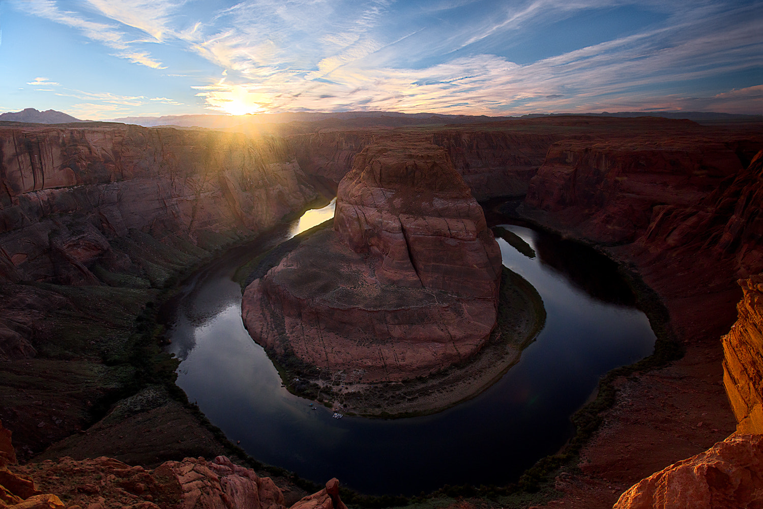 Sony a7R II + Canon EF 17-40mm F4L USM sample photo. Horseshoe sunset photography