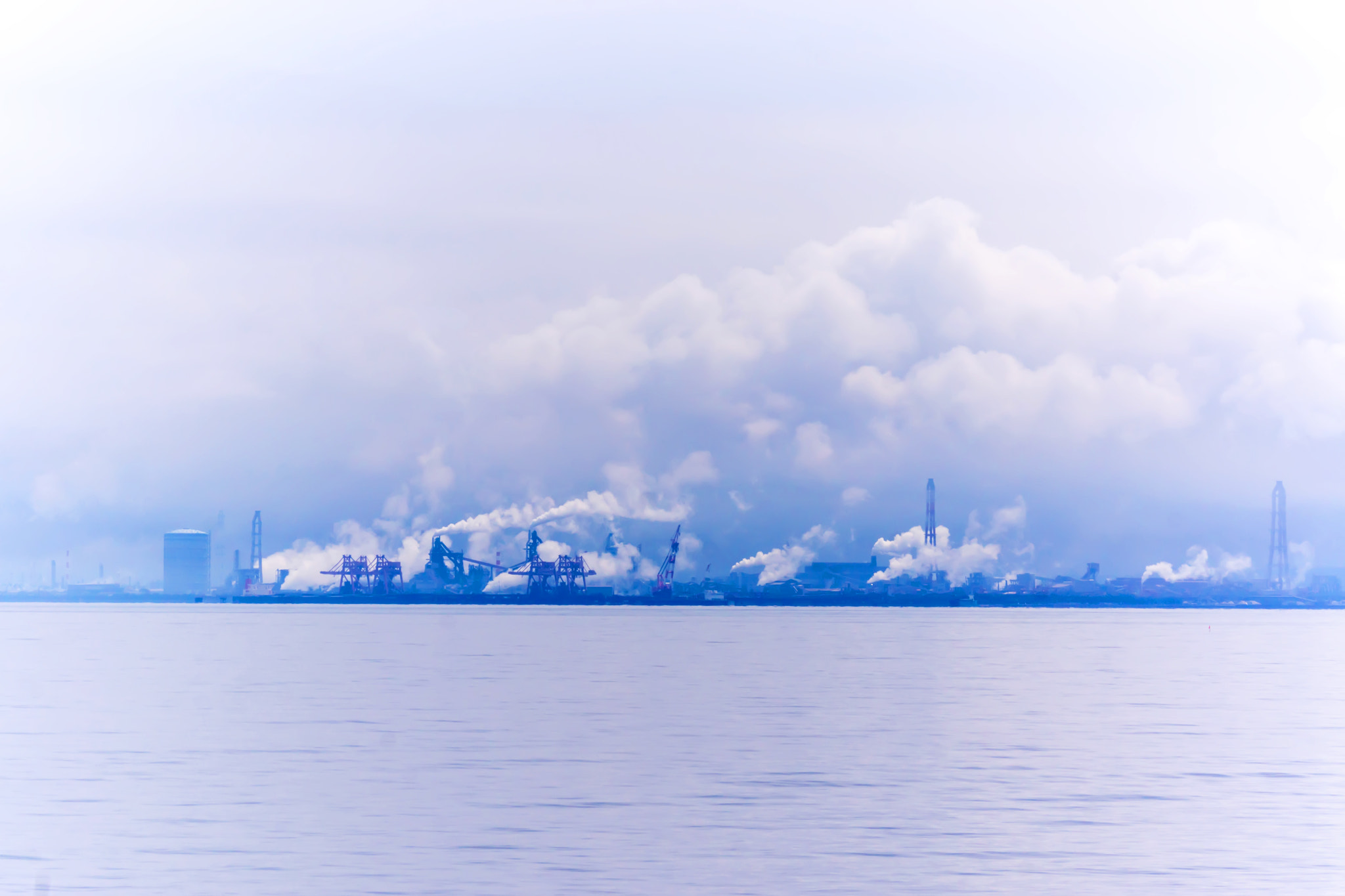 Sony DT 55-200mm F4-5.6 SAM sample photo. Industrial factory   in japan photography