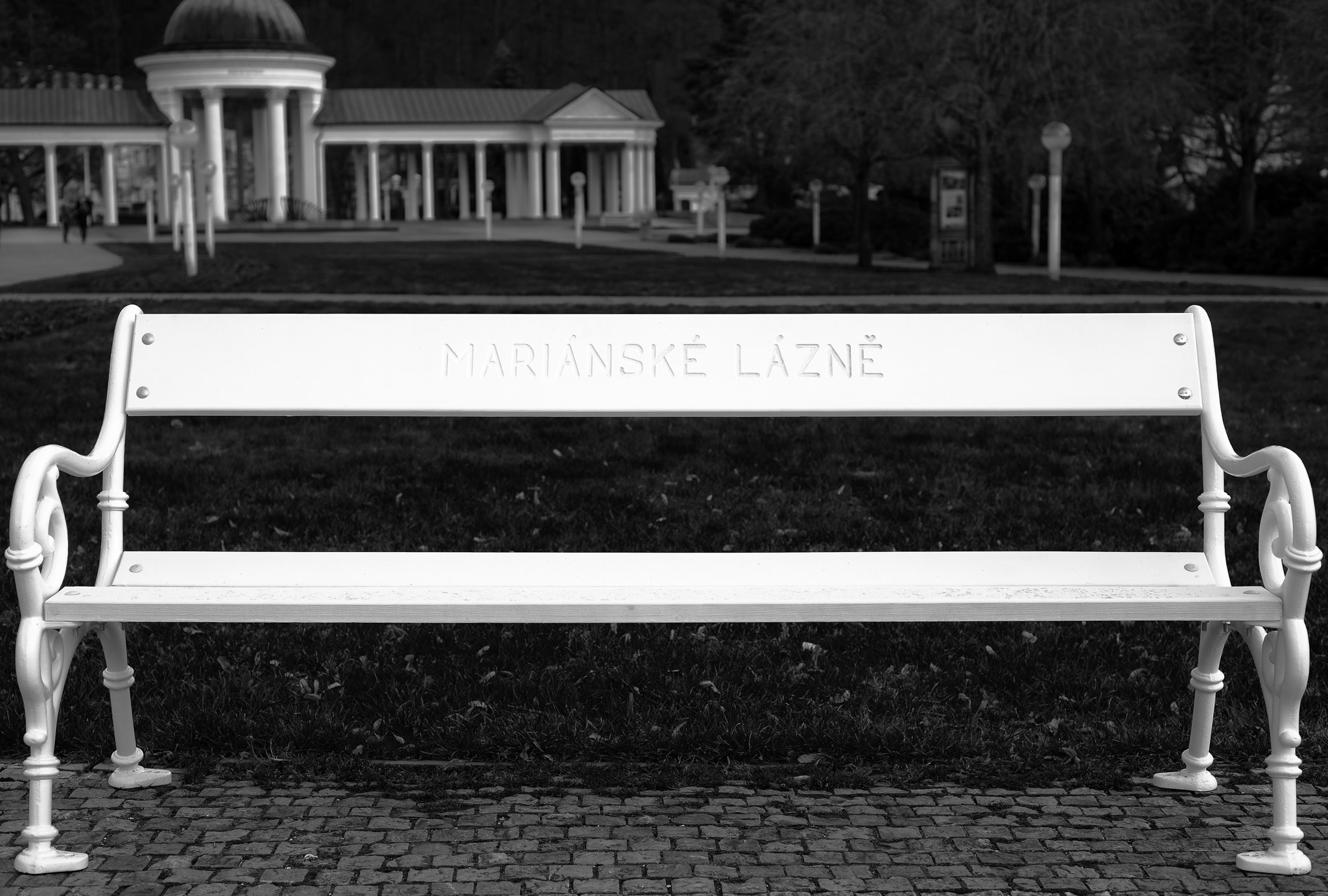 Nikon D800 + AF Nikkor 50mm f/1.8 sample photo. Bench in the park photography