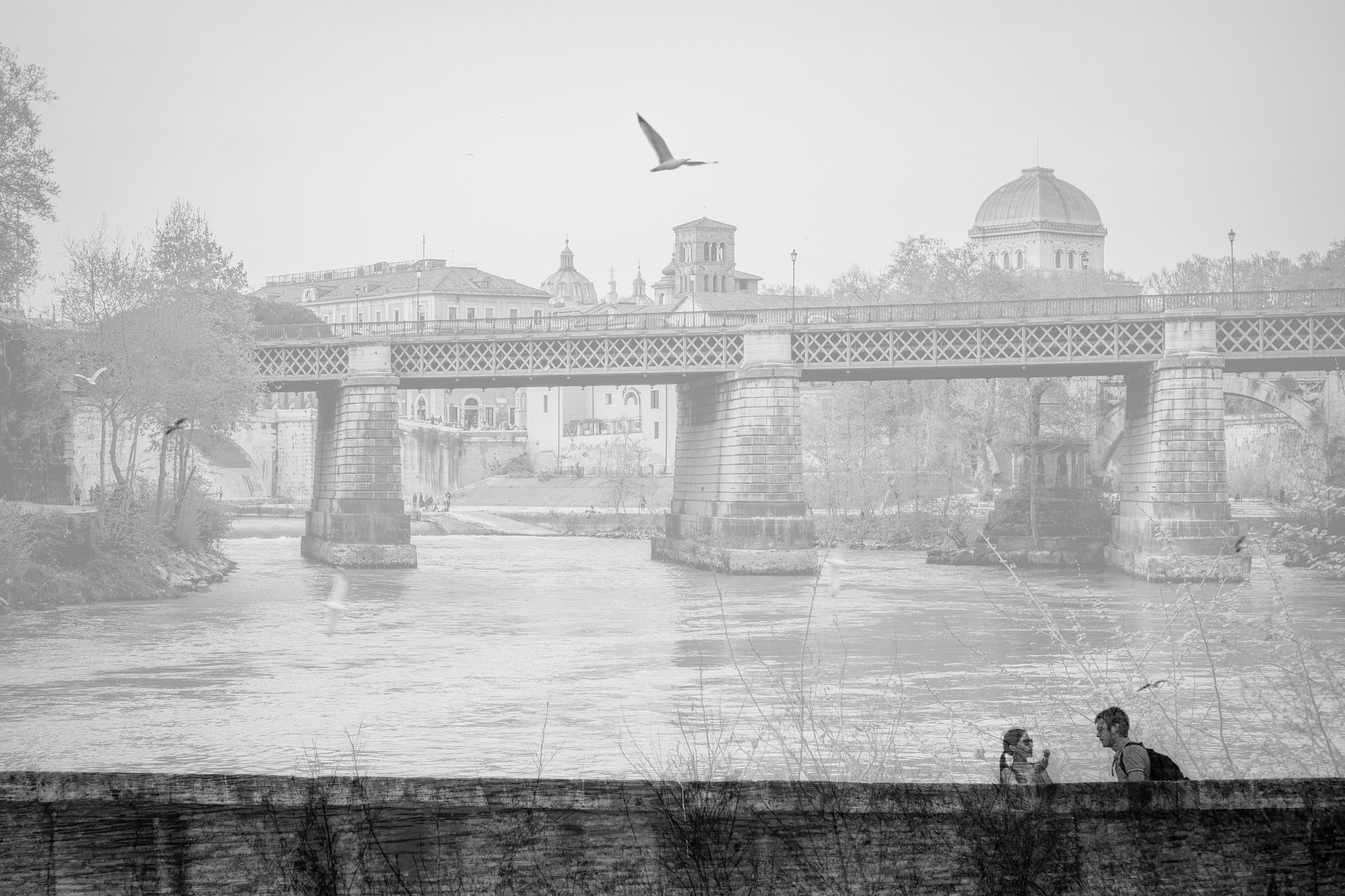 Fujifilm X-A2 + Fujifilm XC 50-230mm F4.5-6.7 OIS II sample photo. Rome. black&white. photography