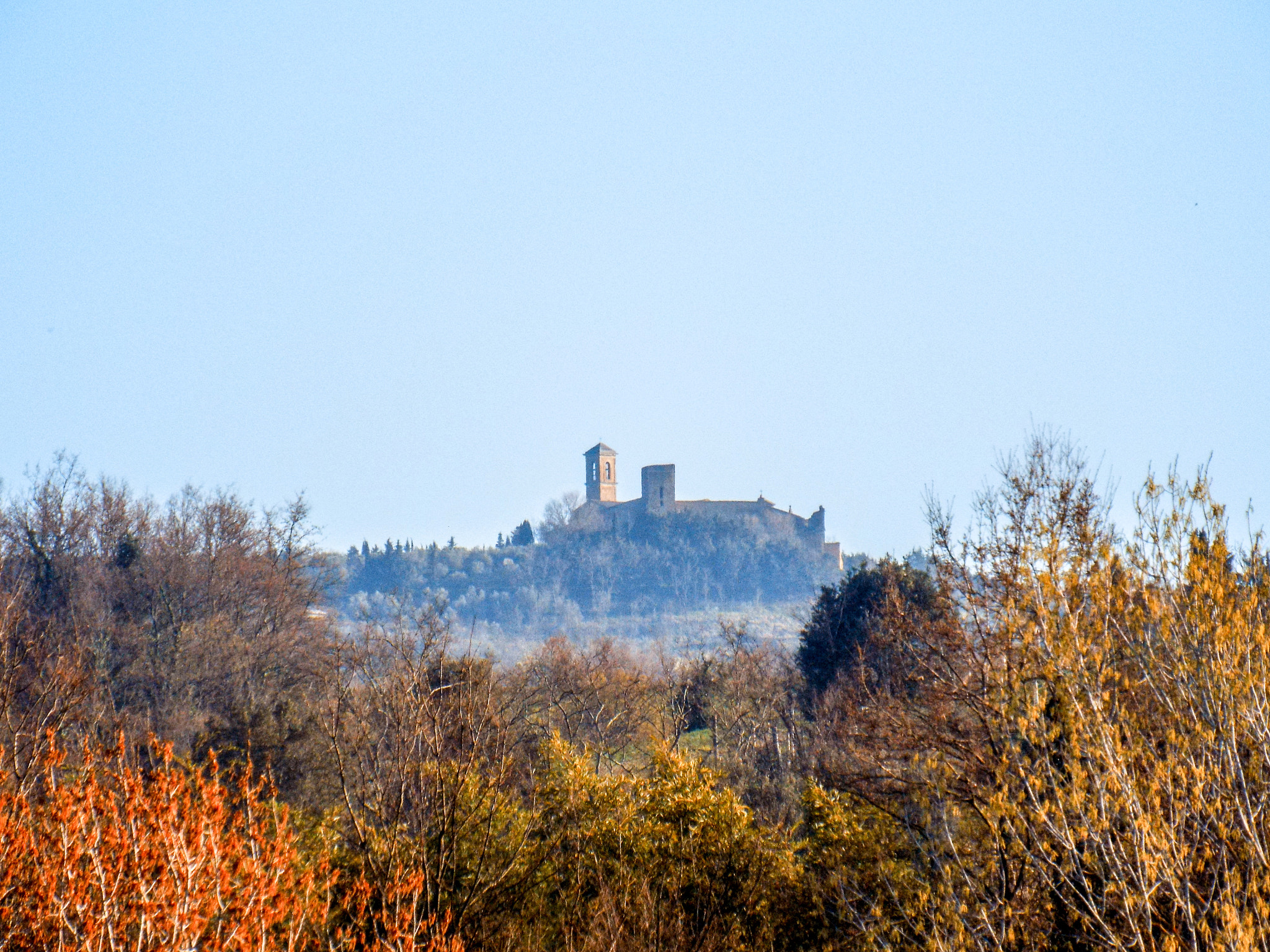 Fujifilm FinePix S8500 sample photo. Vista della badia camaldolese a volterra photography