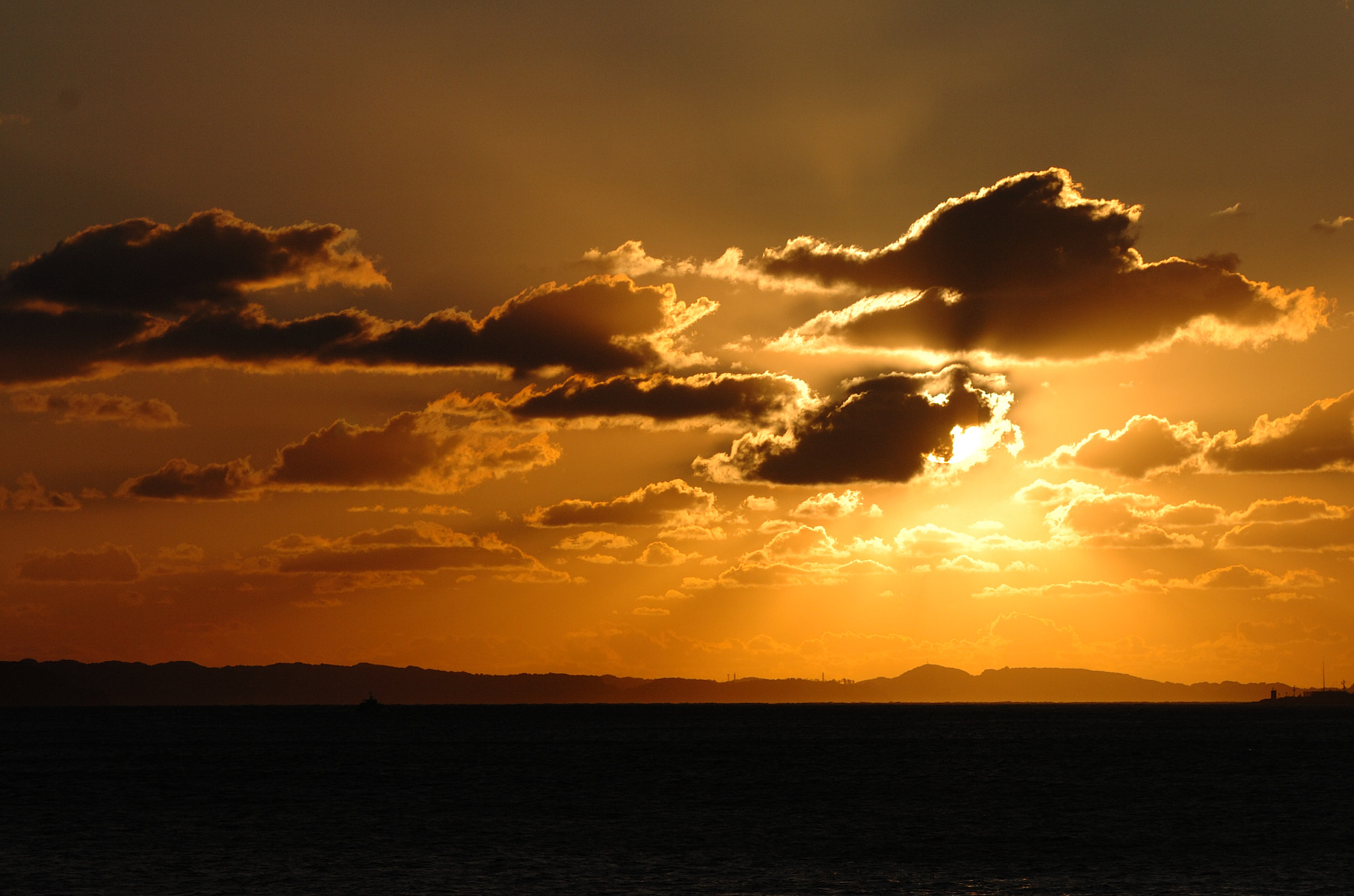 Nikon D2H sample photo. The sunset with old camera photography