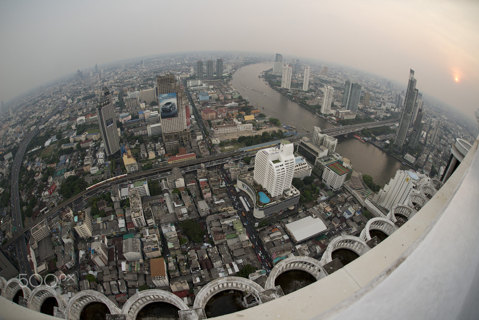 Nikon D800 + Sigma 15mm F2.8 EX DG Diagonal Fisheye sample photo. Asia thailand bangkok riverside skyline photography