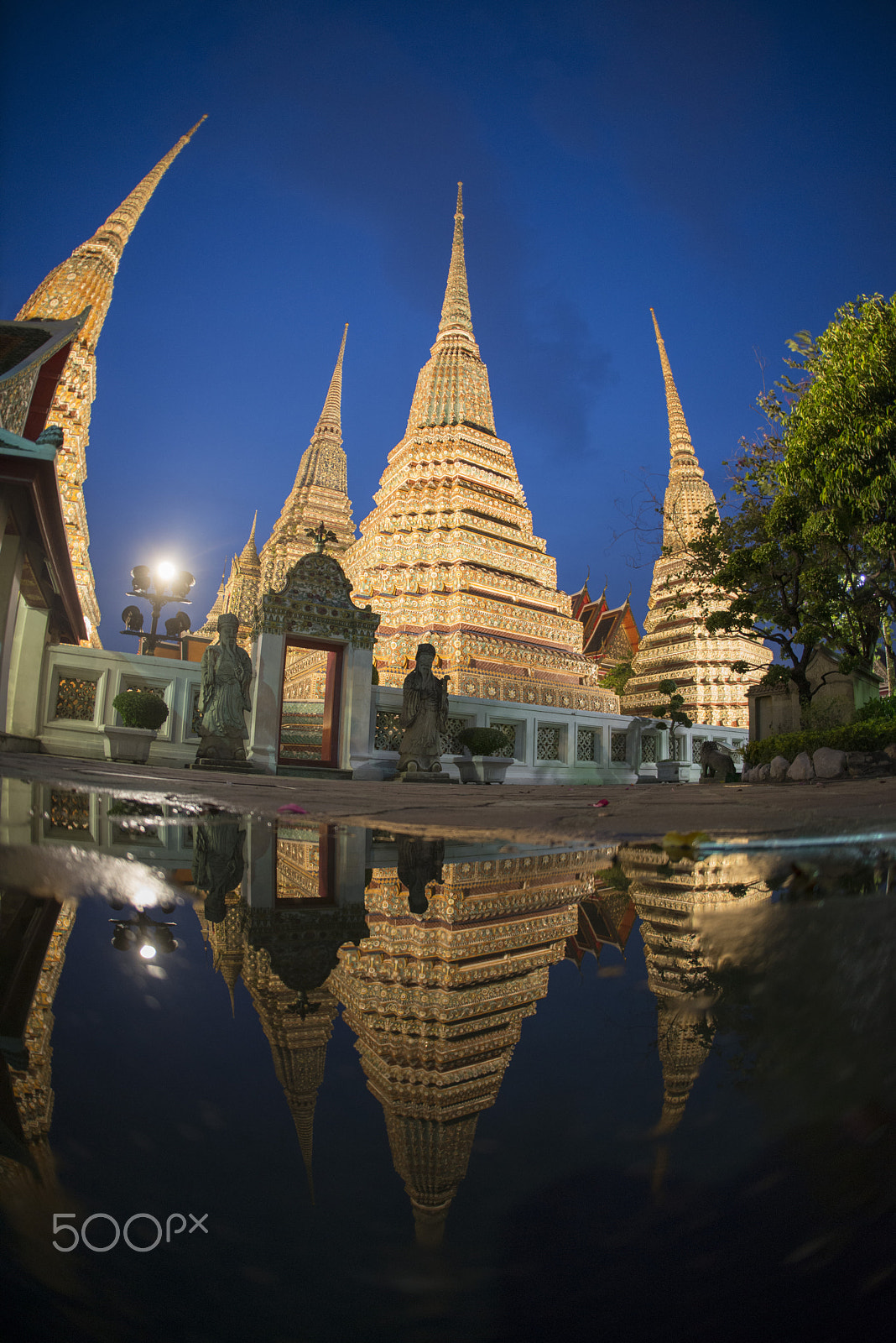 Nikon D800 + Sigma 15mm F2.8 EX DG Diagonal Fisheye sample photo. Asia thailand bangkok wat pho photography