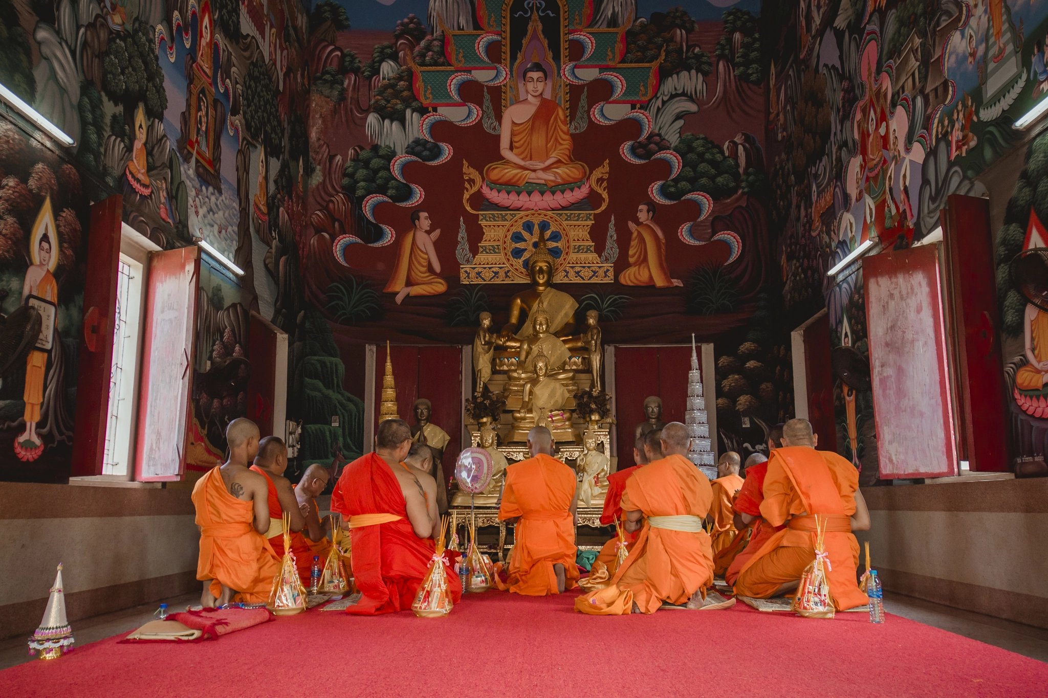 Nikon D600 sample photo. Buddhist ordination photography