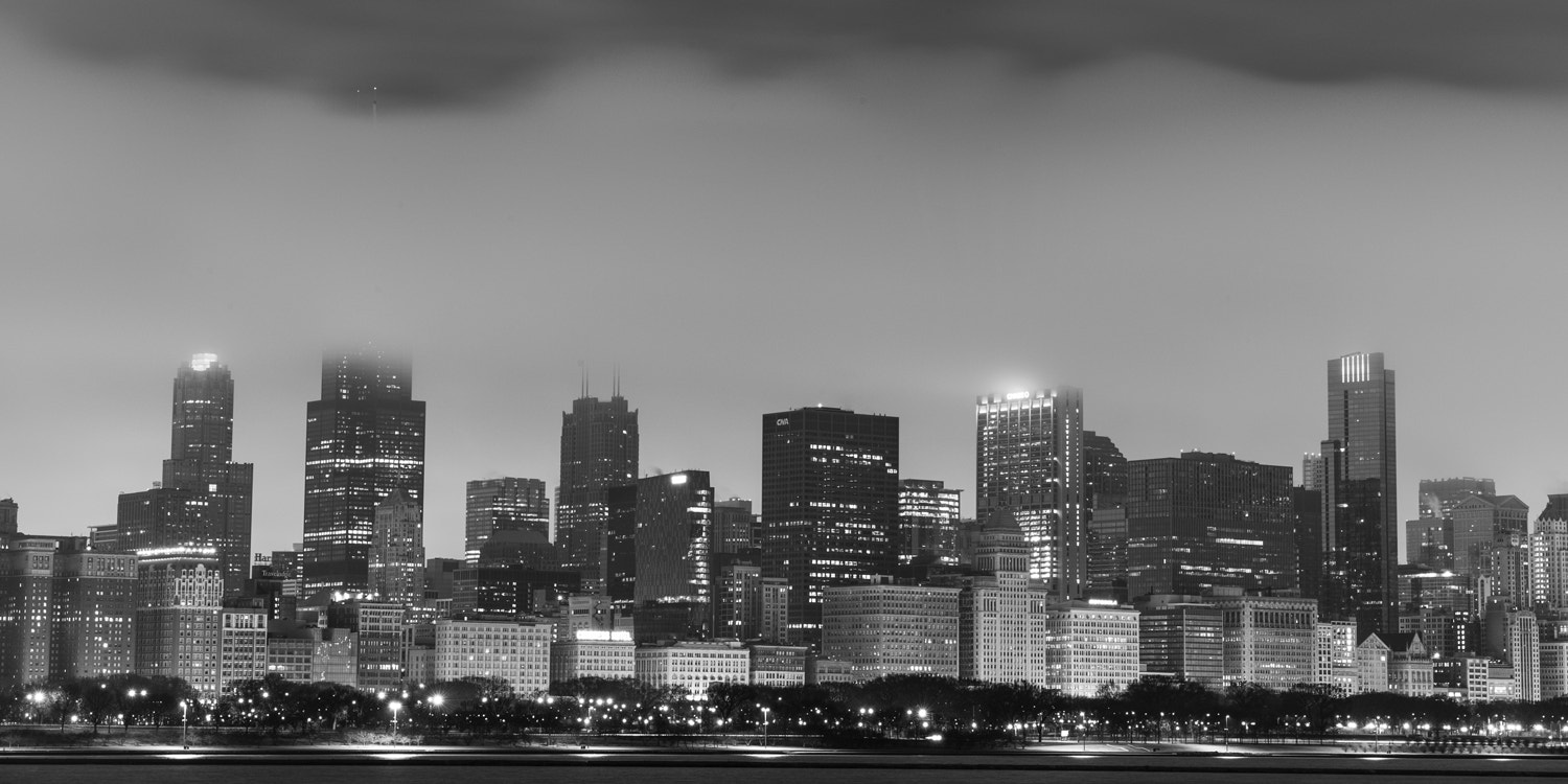 Leica APO-Summicron-M 75mm F2 ASPH sample photo. Chicago skyline from adler planetarium photography