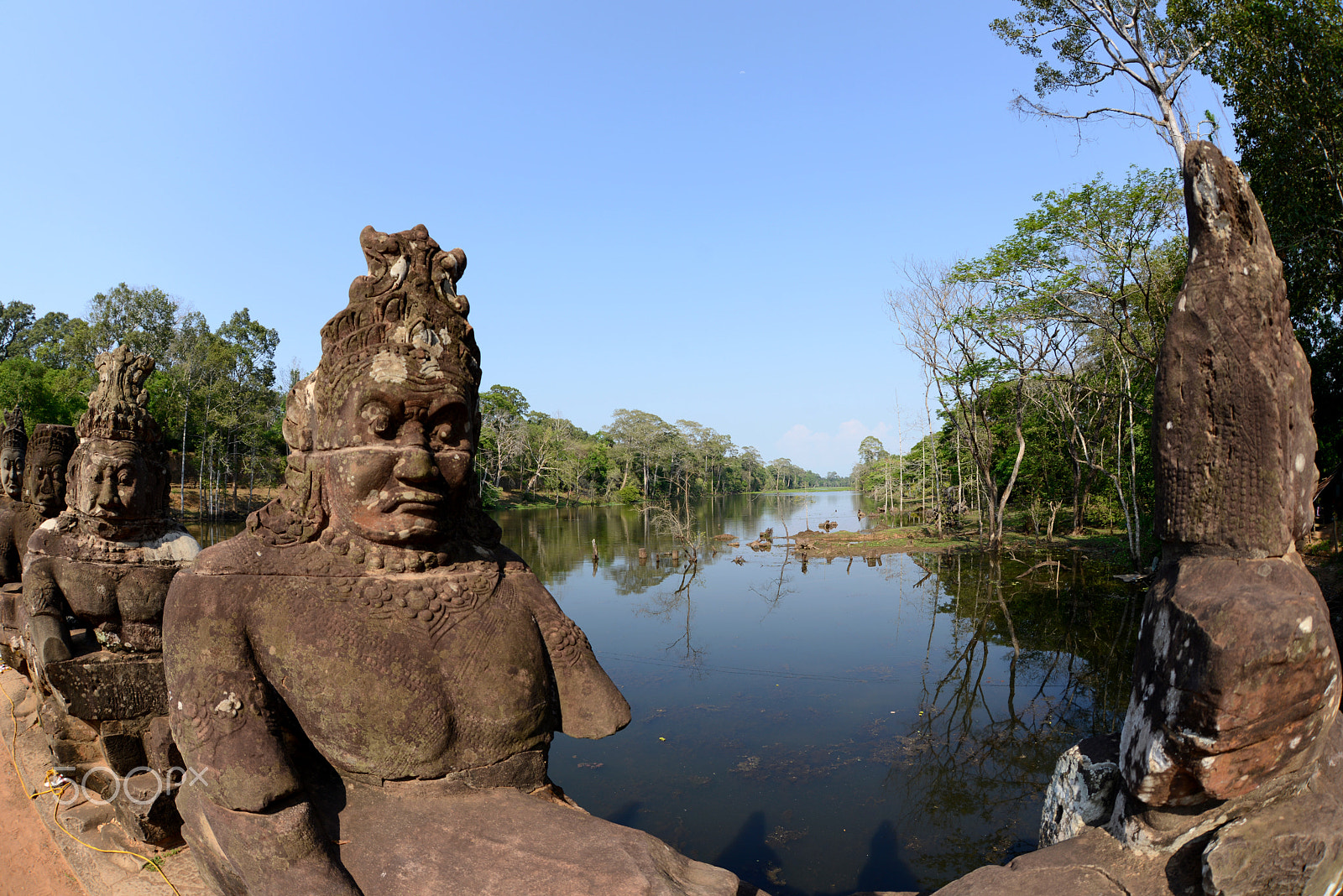 Nikon D800 + Sigma 15mm F2.8 EX DG Diagonal Fisheye sample photo. Asia cambodia angkor thom photography