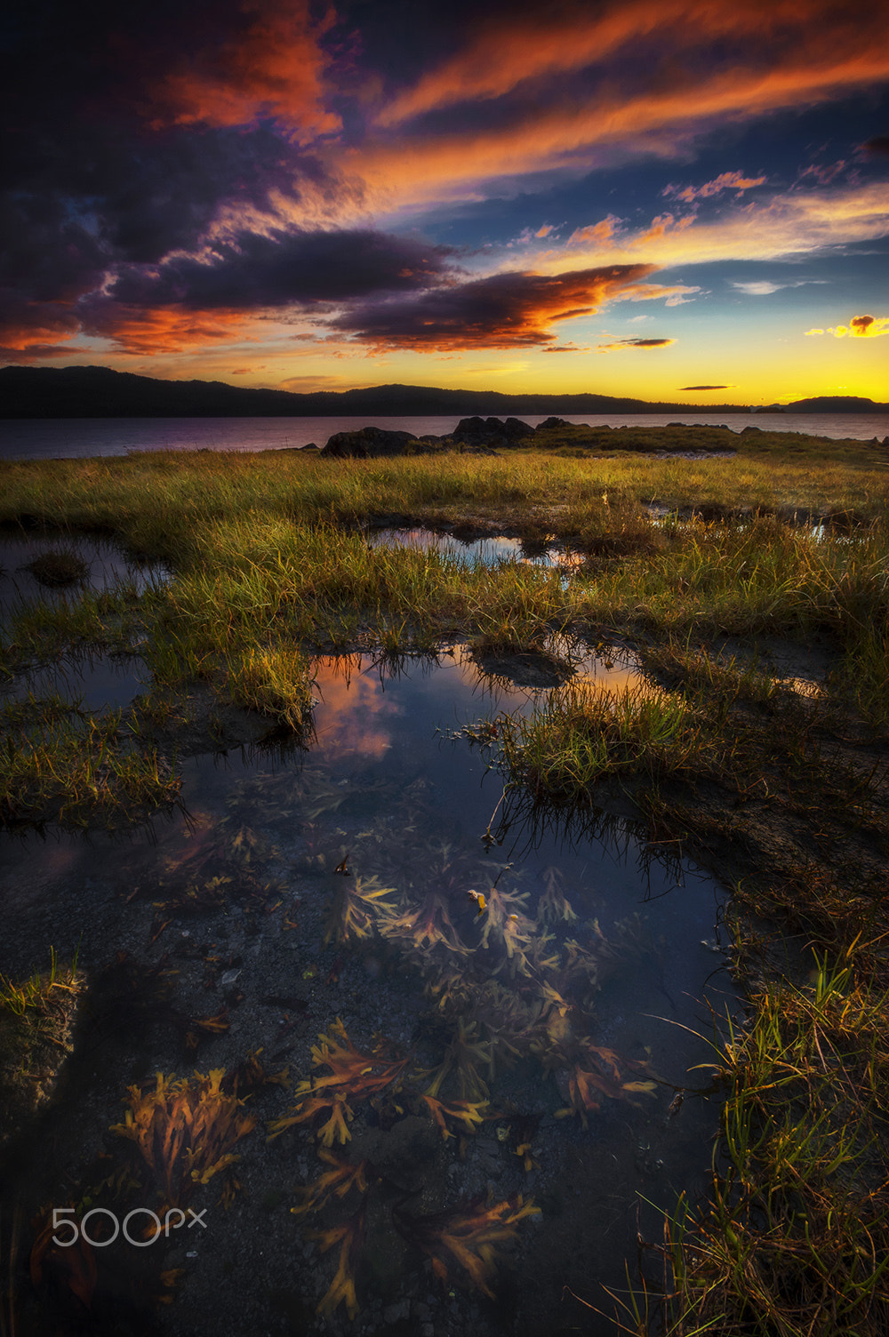 Pentax K-3 sample photo. Sunset reflections photography
