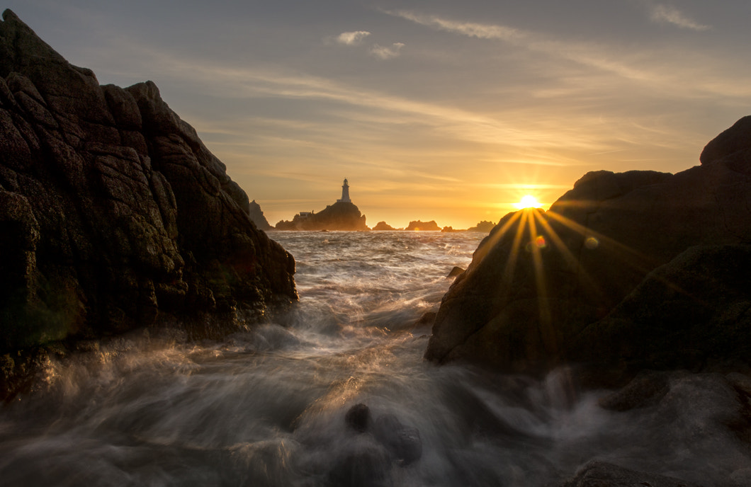 Sony a6000 + Canon EF 17-40mm F4L USM sample photo. Corbiere sunset photography