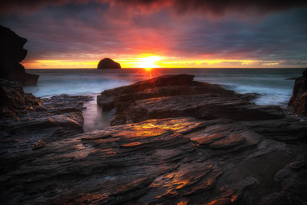 Canon EOS 5DS sample photo. Trebarwith strand, cornwall photography
