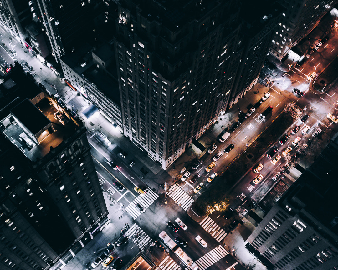 E 35mm F2 sample photo. Look down on 34th and park ave photography