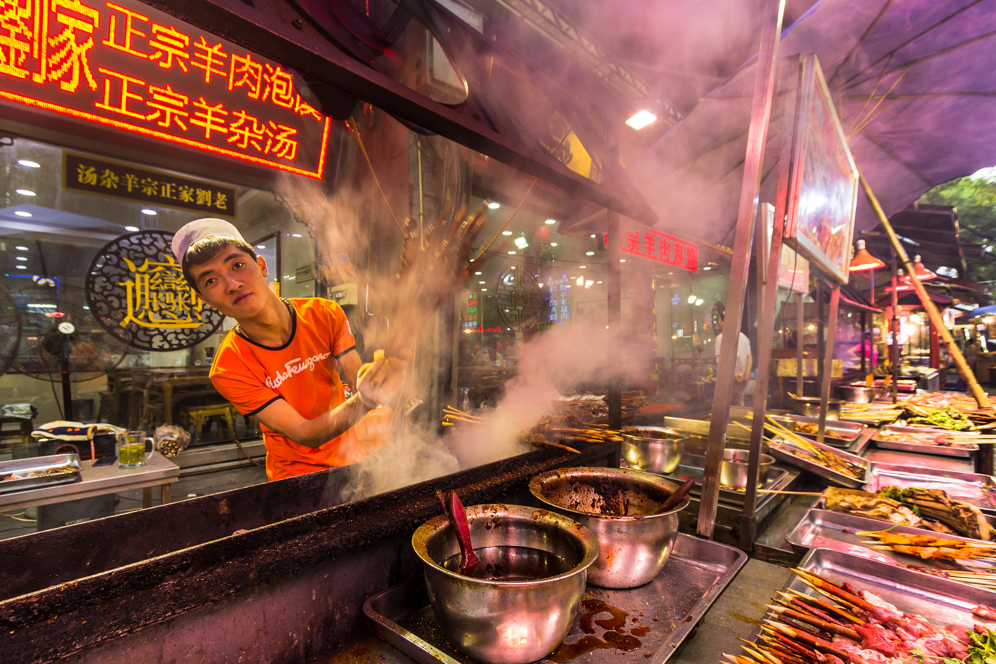 BBQ in Muslim Street - Xi'an China