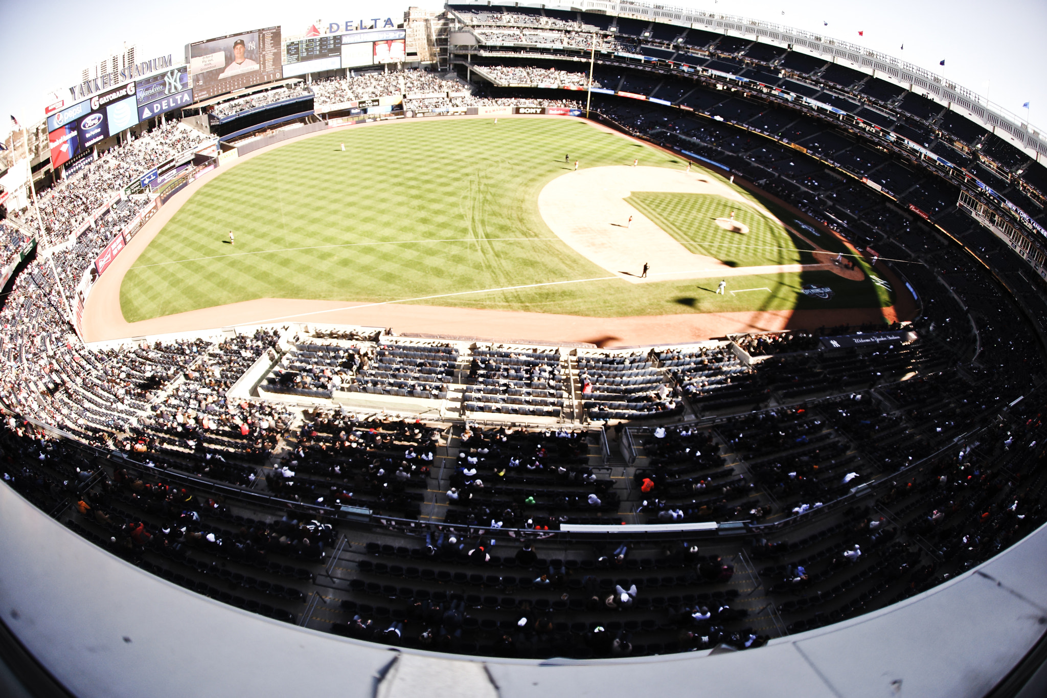 Sony a99 II + Sony 16mm F2.8 Fisheye sample photo. Yankee stadium photography