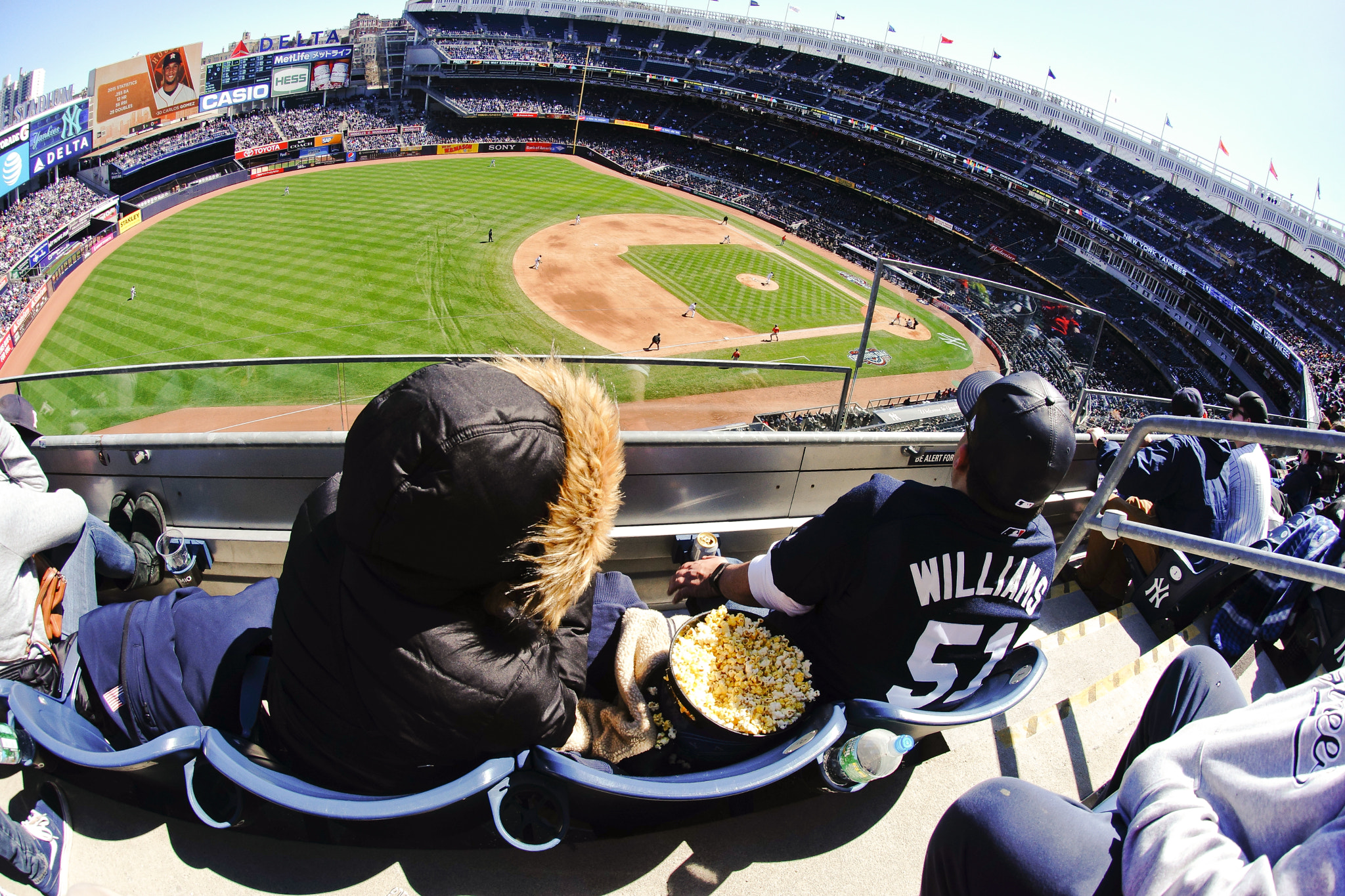 Sony a99 II + Sony 16mm F2.8 Fisheye sample photo. Yankees fans photography