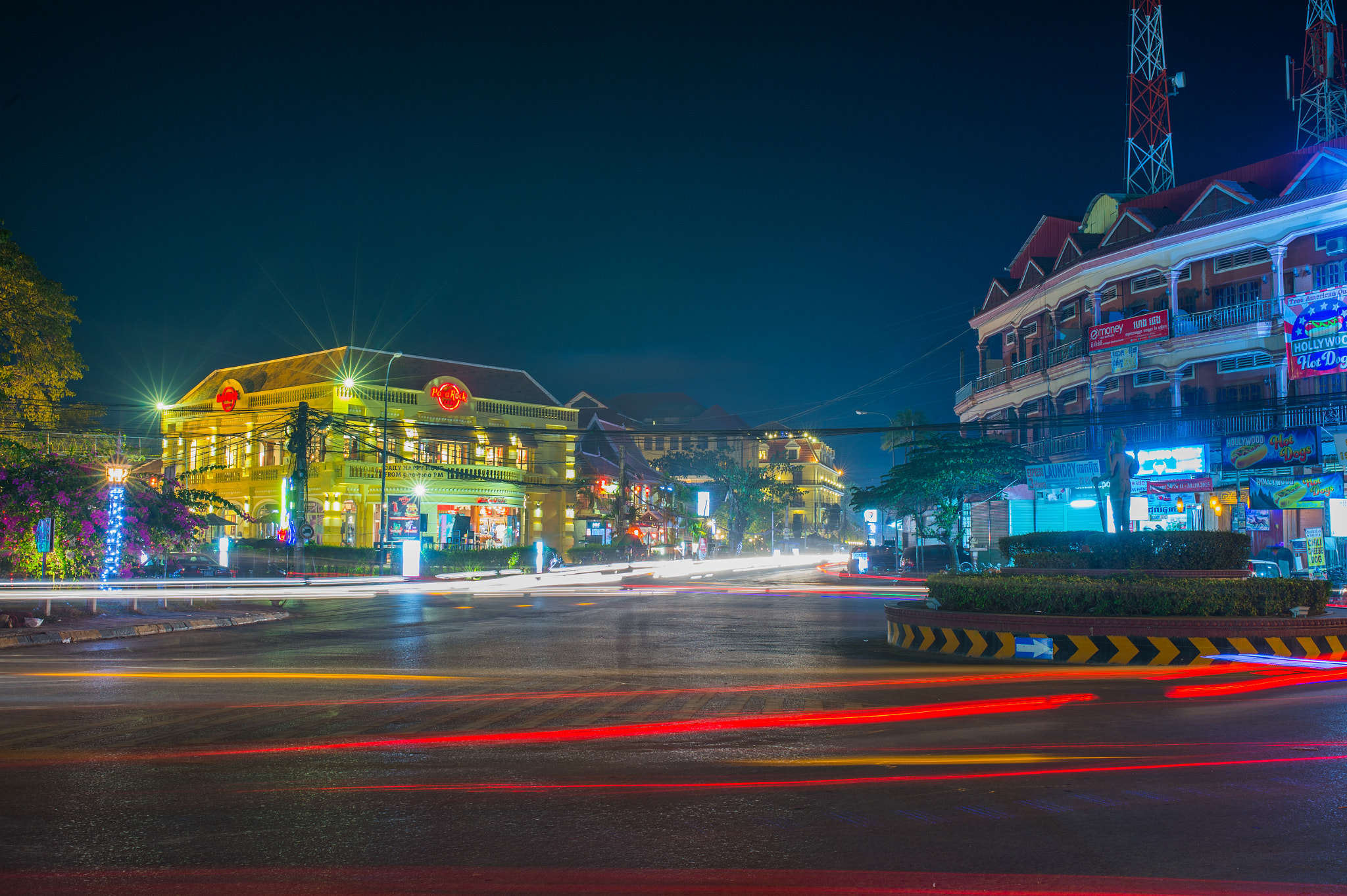 Nikon Df + Sigma 35mm F1.4 DG HSM Art sample photo. Night view at cambodia. photography