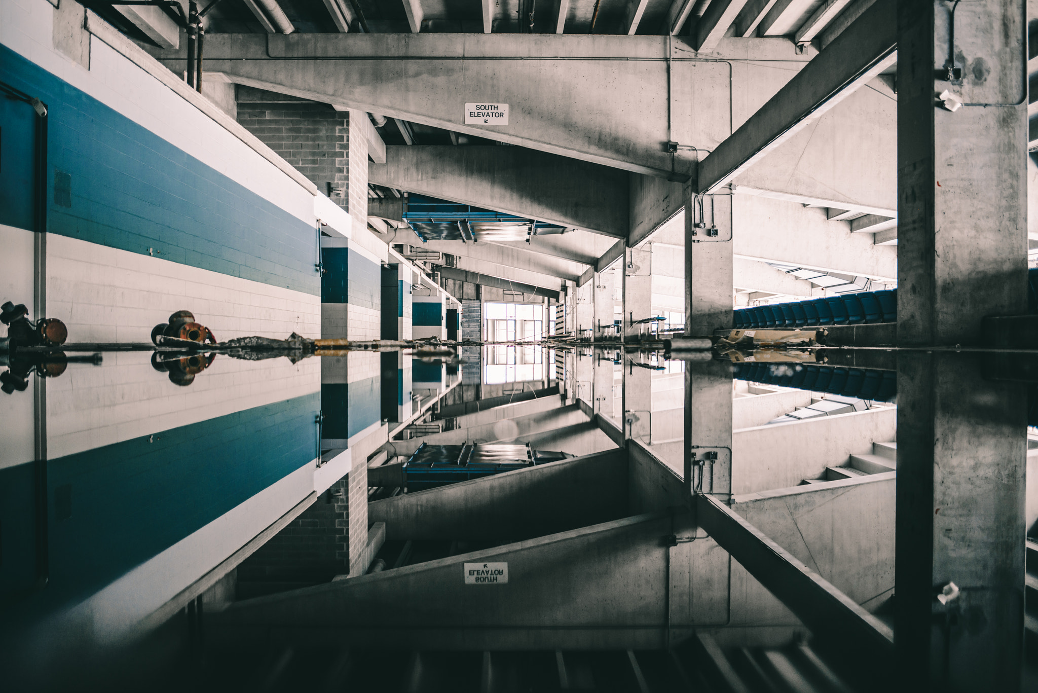 Nikon D800 + Nikon AF-S Nikkor 24mm F1.8G ED sample photo. Pontiac silverdome stadium. photography