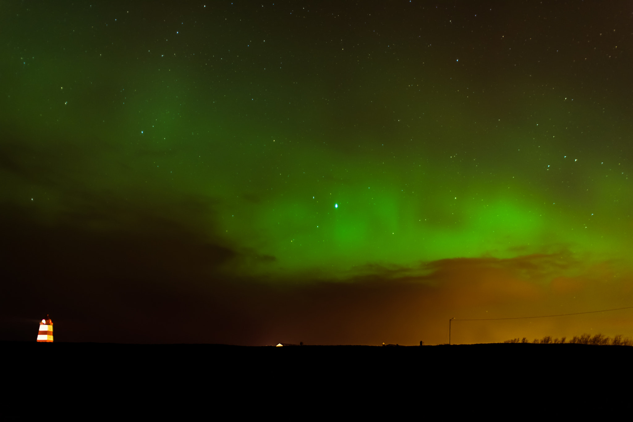 Nikon D5200 + Sigma 30mm F1.4 EX DC HSM sample photo. Northern lights photography