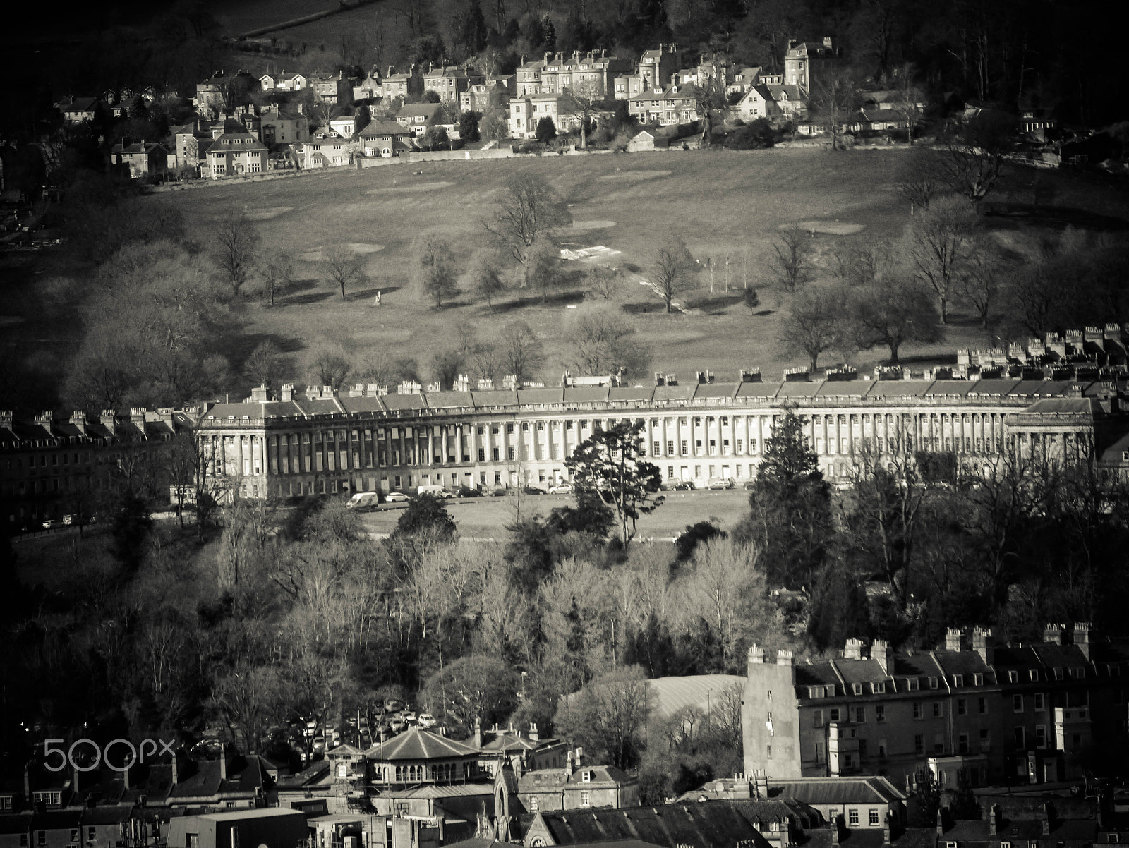 Panasonic Lumix DMC-G3 + OLYMPUS DIGITAL 40-150mm Lens sample photo. The royal crescent photography