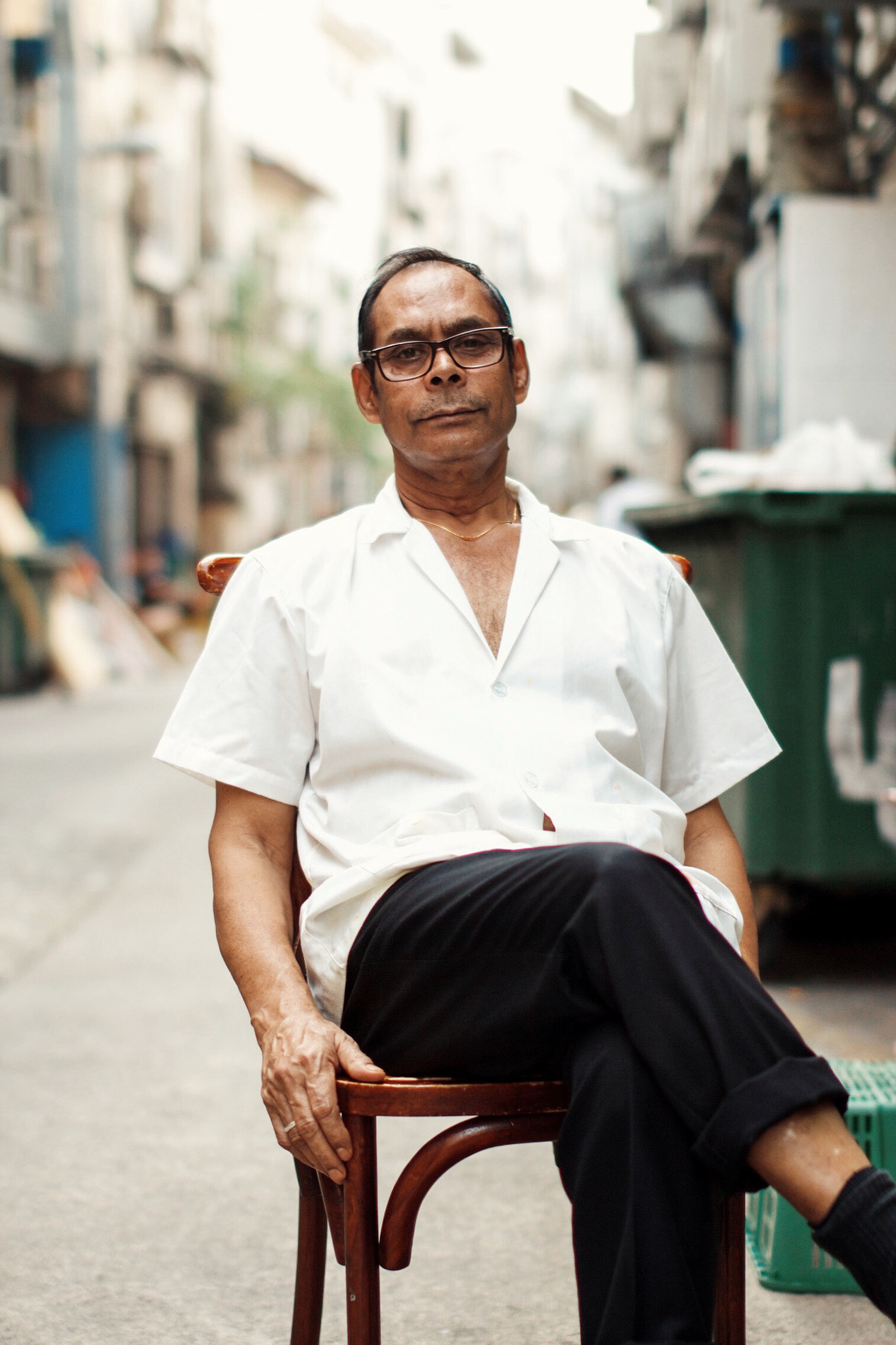 Sigma 50mm F1.4 EX DG HSM sample photo. A friendly indian man who posed for the photo. photography
