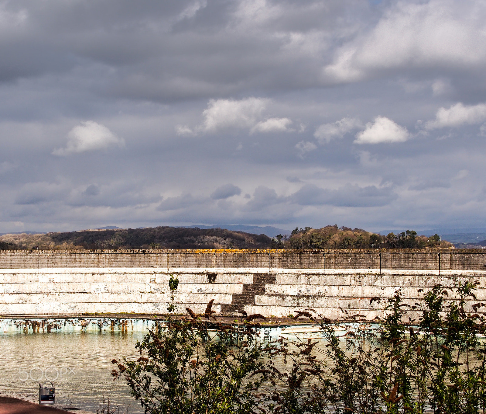 Olympus OM-D E-M5 + Olympus M.Zuiko Digital ED 40-150mm F2.8 Pro sample photo. A rare inside view of the 1930's grade ii listed building grange-over-sands lido,... photography