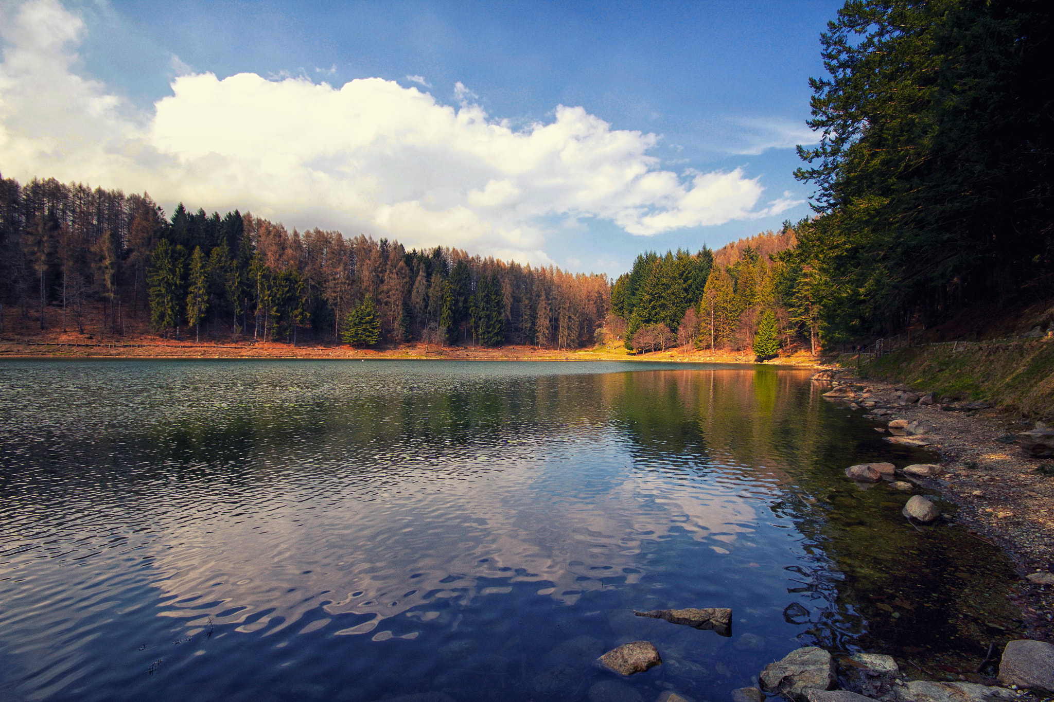 Canon EOS 1200D (EOS Rebel T5 / EOS Kiss X70 / EOS Hi) + Sigma 10-20mm F4-5.6 EX DC HSM sample photo. Lake, trees, a quiet place photography