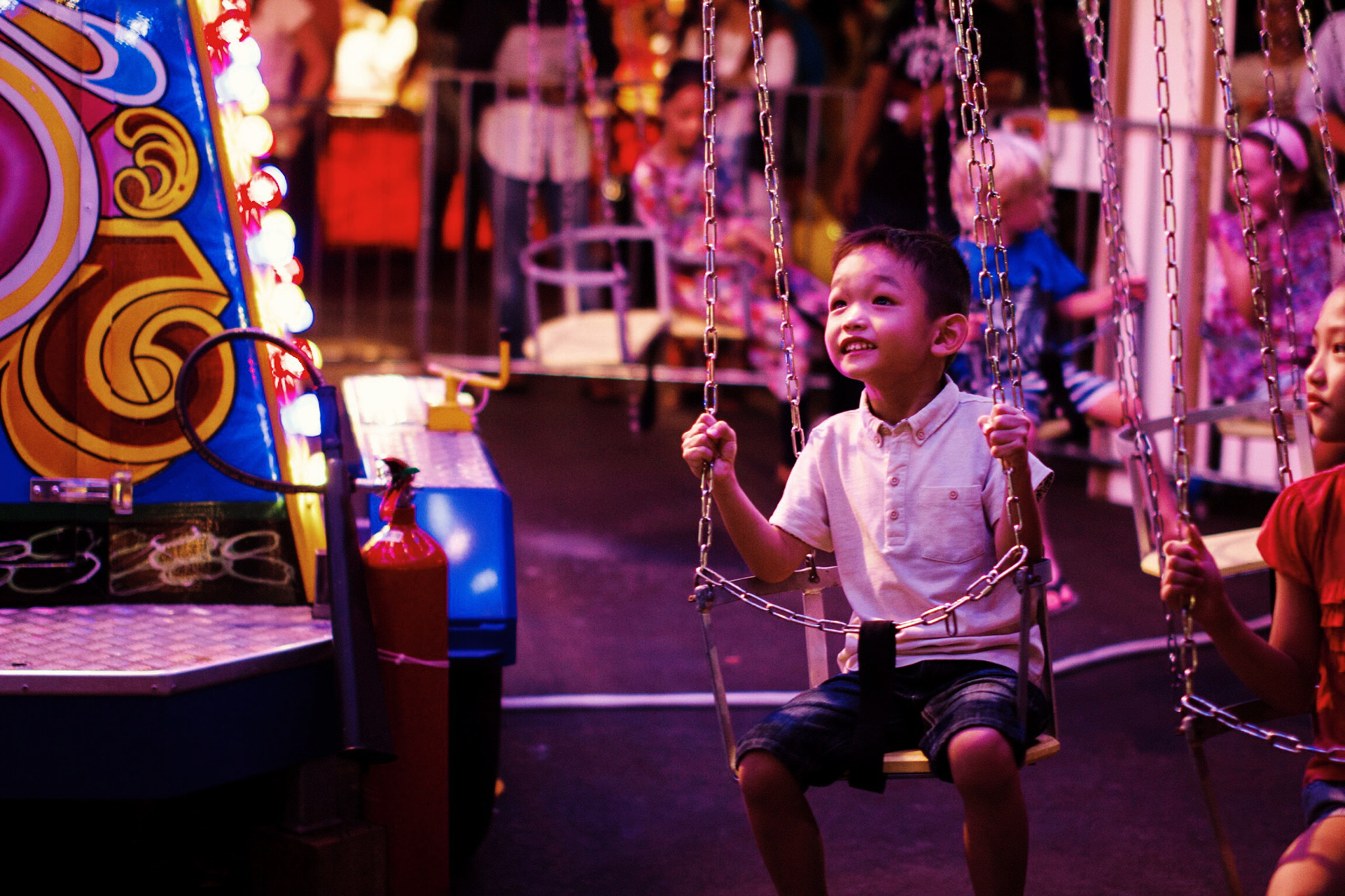 Sigma 50mm F1.4 EX DG HSM sample photo. Happy child at a carnival photography