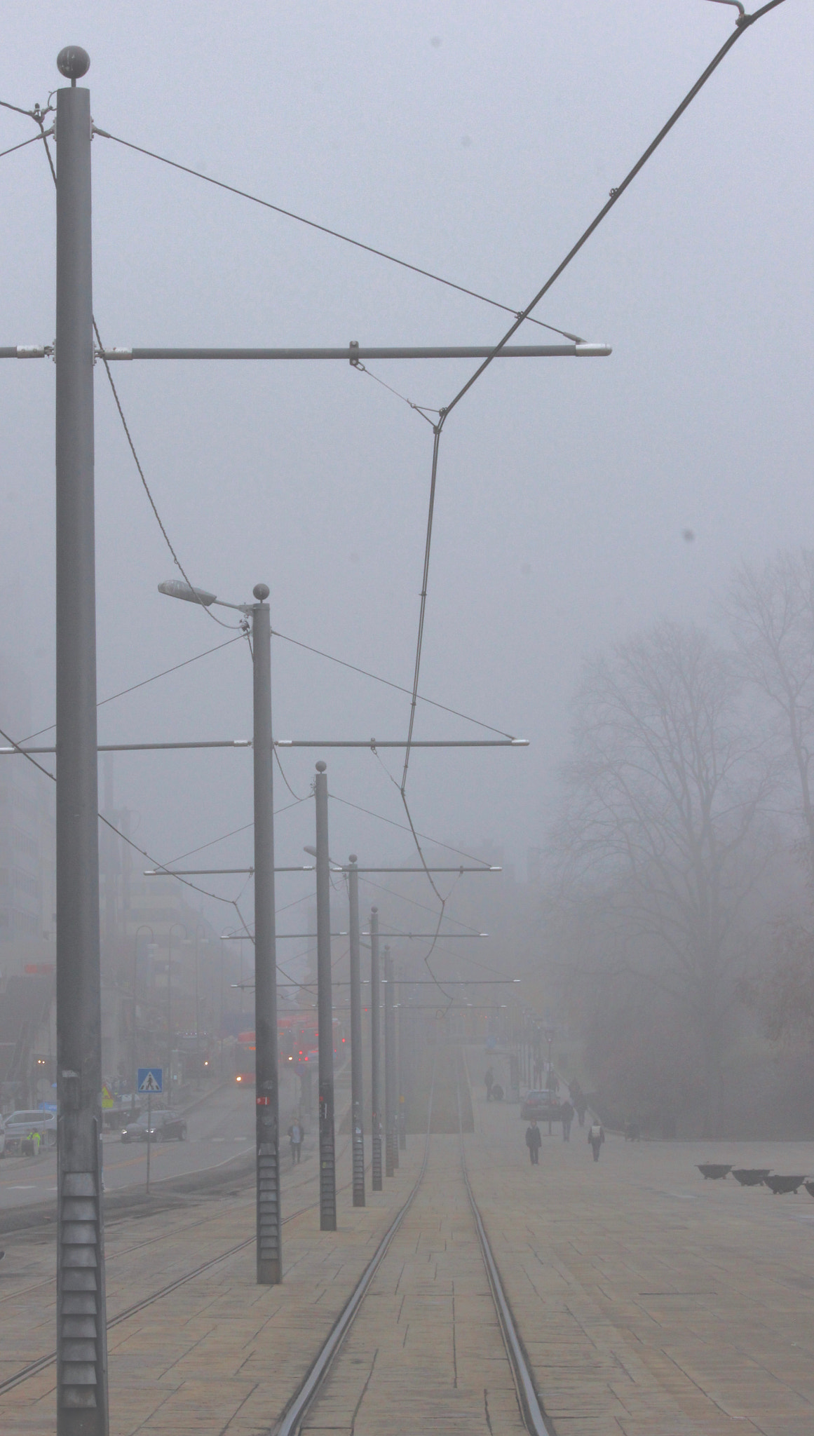 Sigma 70-200mm F2.8 EX DG OS HSM sample photo. Misty streets photography
