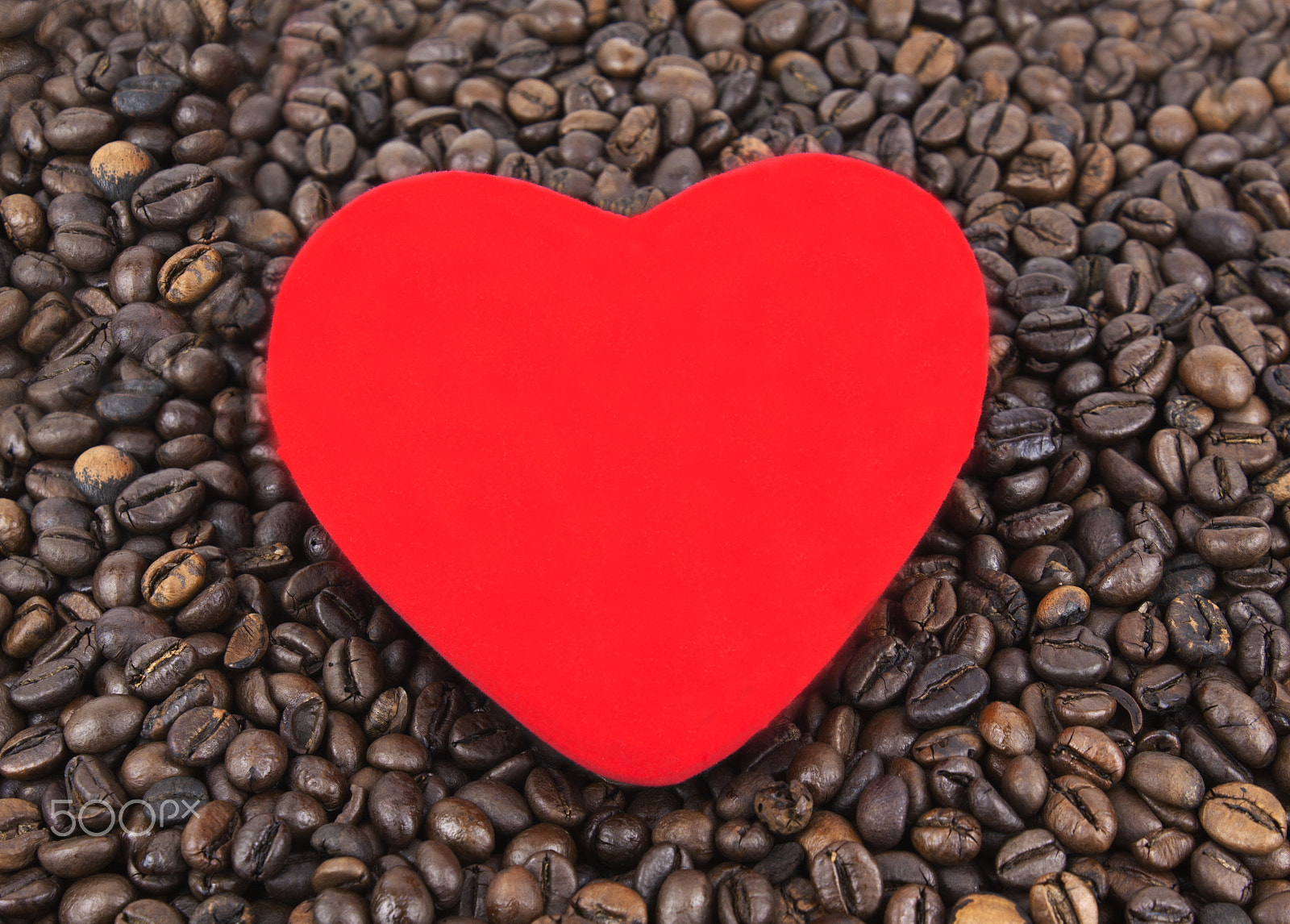 Canon EF-S 18-55mm F3.5-5.6 III sample photo. Coffee beans and heart photography