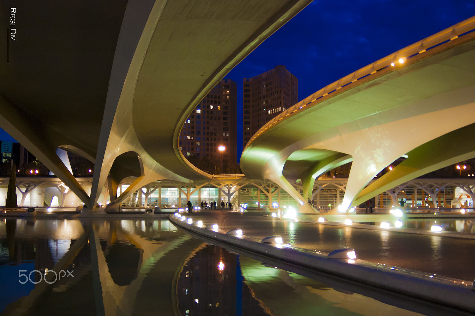 AF Zoom-Nikkor 28-80mm f/3.3-5.6G sample photo. Bridge in the night photography