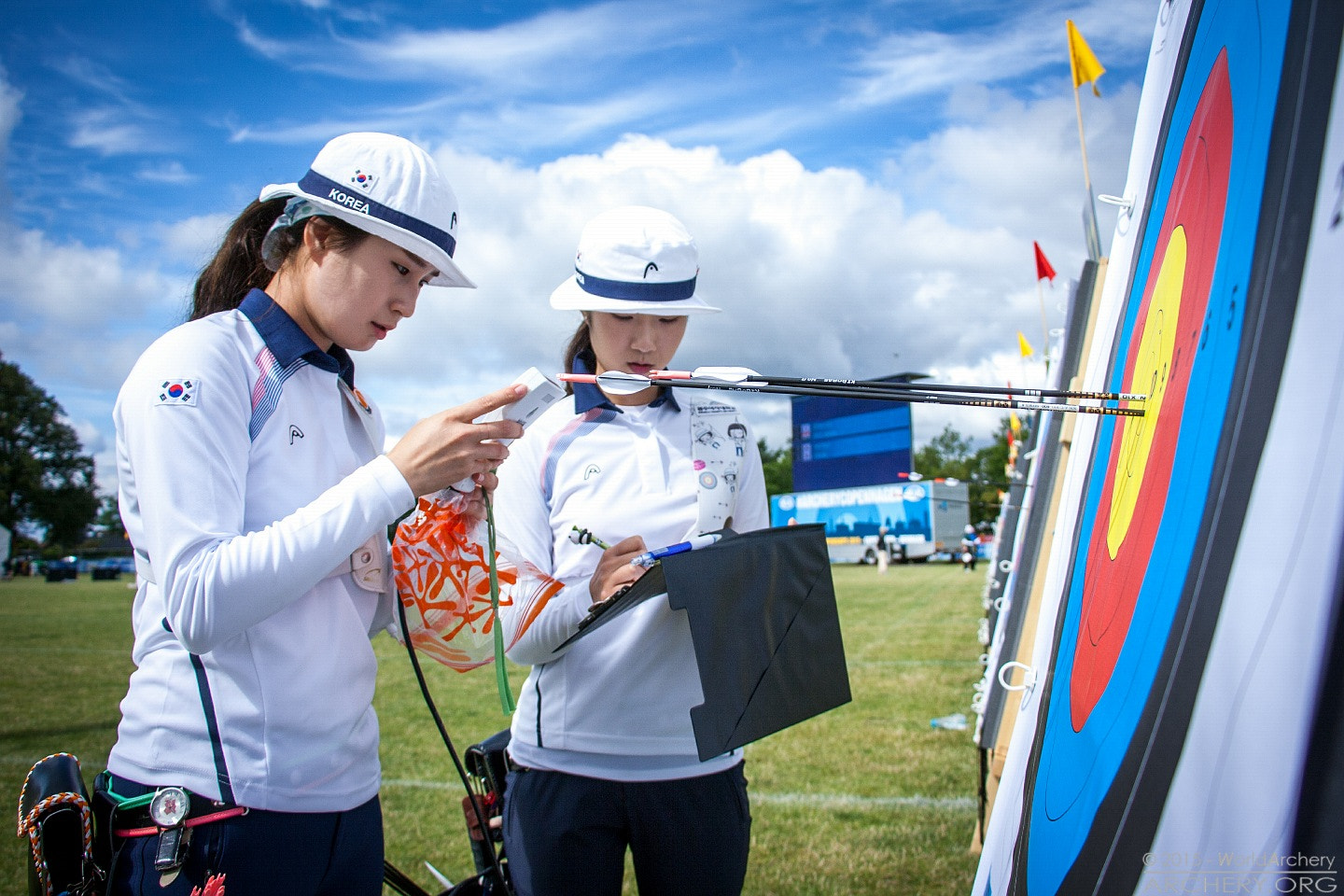 Canon EF-S 18-135mm F3.5-5.6 IS STM sample photo. Korean girls - world archery championship denmark photography