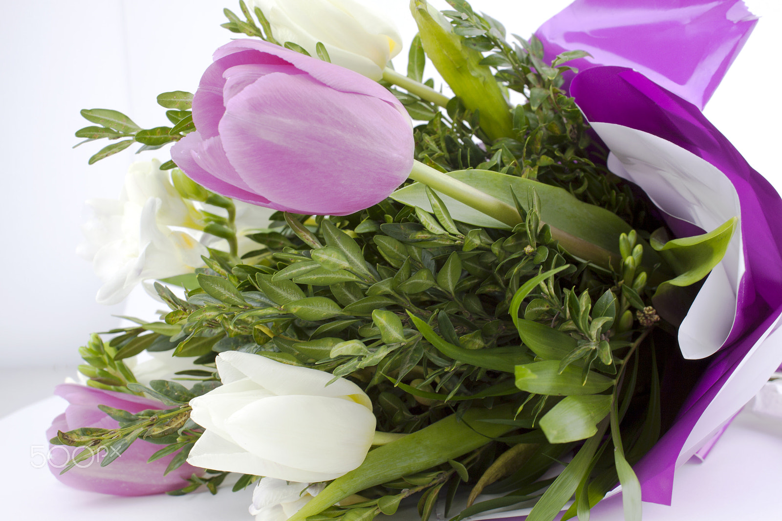 Canon EF-S 18-55mm F3.5-5.6 III sample photo. Beautiful bouquet of freesias photography