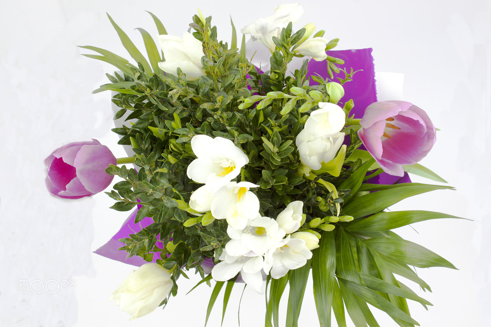 Canon EF-S 18-55mm F3.5-5.6 III sample photo. Beautiful bouquet of freesias photography