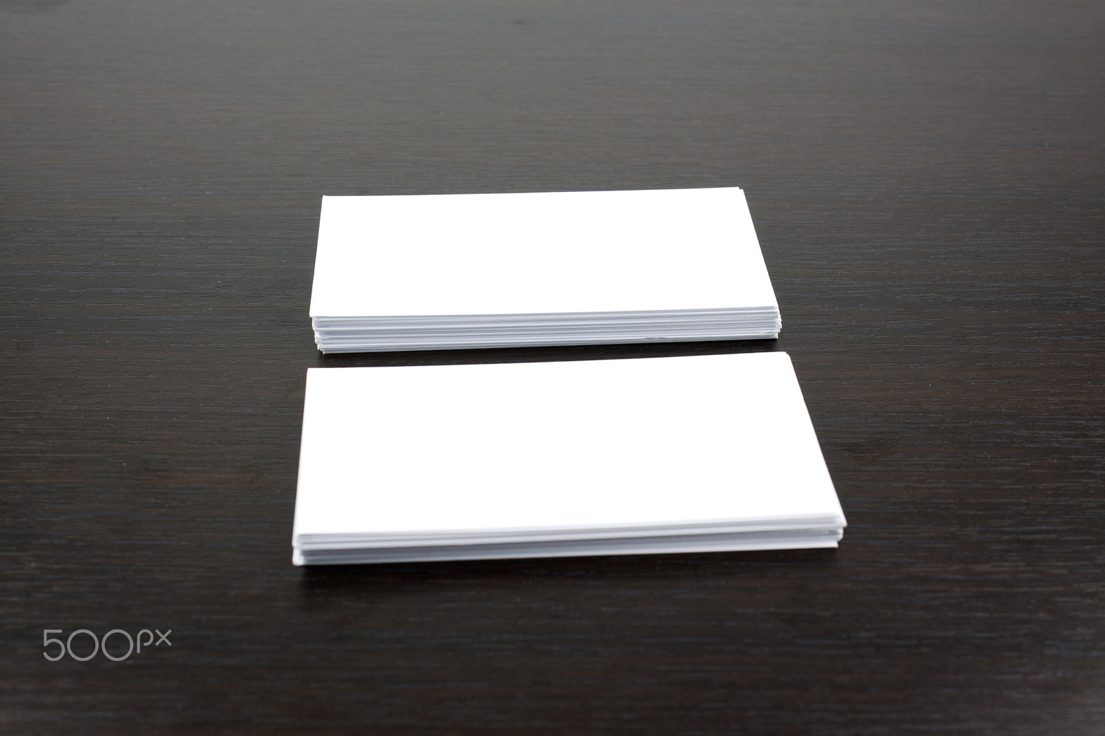 Canon EF-S 18-55mm F3.5-5.6 III sample photo. Blank business card on a office table photography