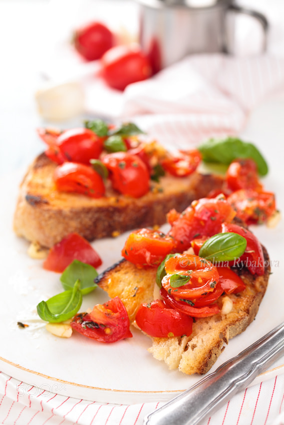 Italian food. Bruschetta.