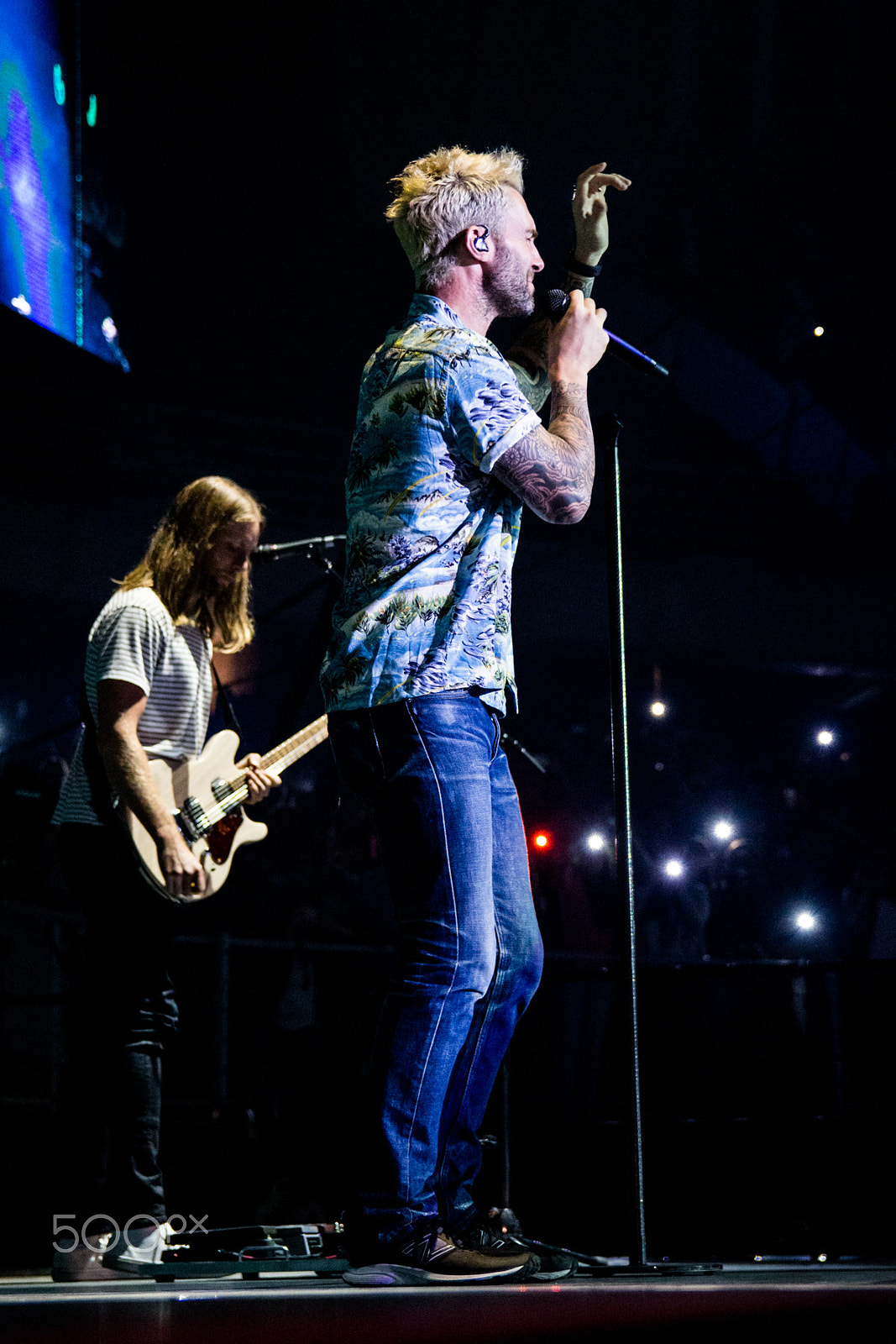 Canon EOS 100D (EOS Rebel SL1 / EOS Kiss X7) sample photo. Maroon 5 concert santiago chile photography