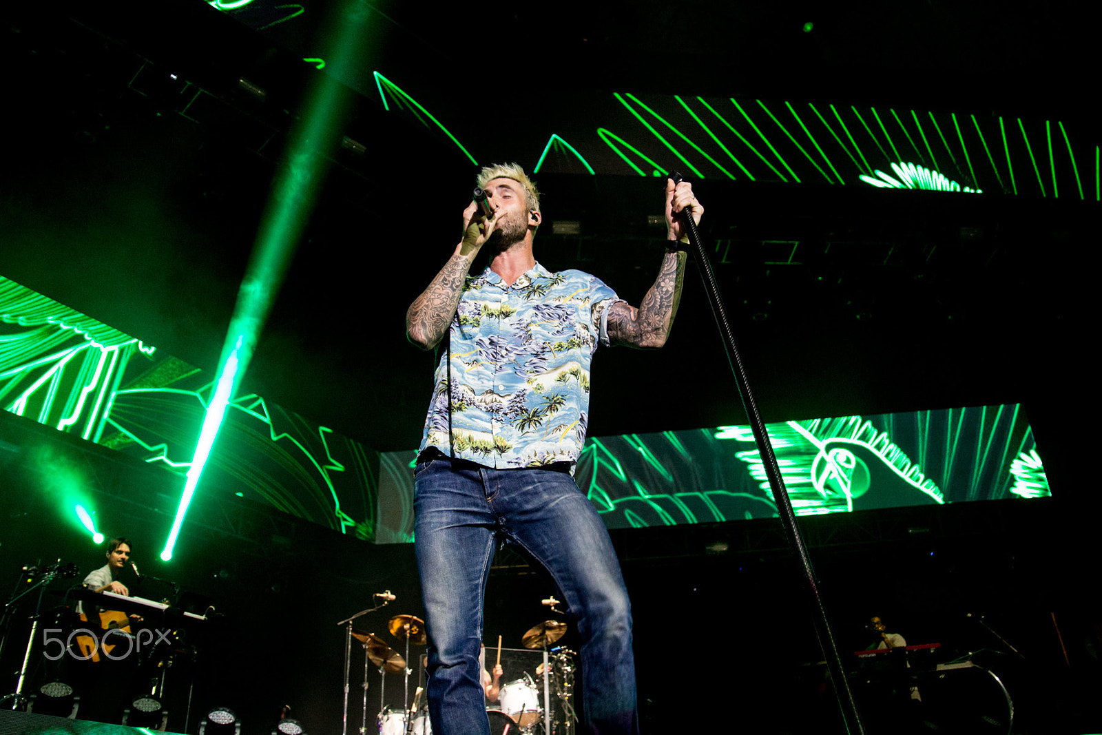 Canon EOS 100D (EOS Rebel SL1 / EOS Kiss X7) sample photo. Maroon 5 concert santiago chile photography
