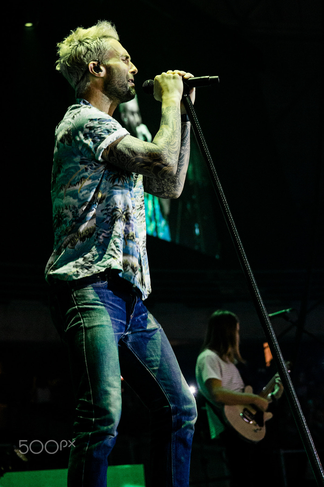Canon EOS 100D (EOS Rebel SL1 / EOS Kiss X7) sample photo. Maroon 5 concert santiago chile photography