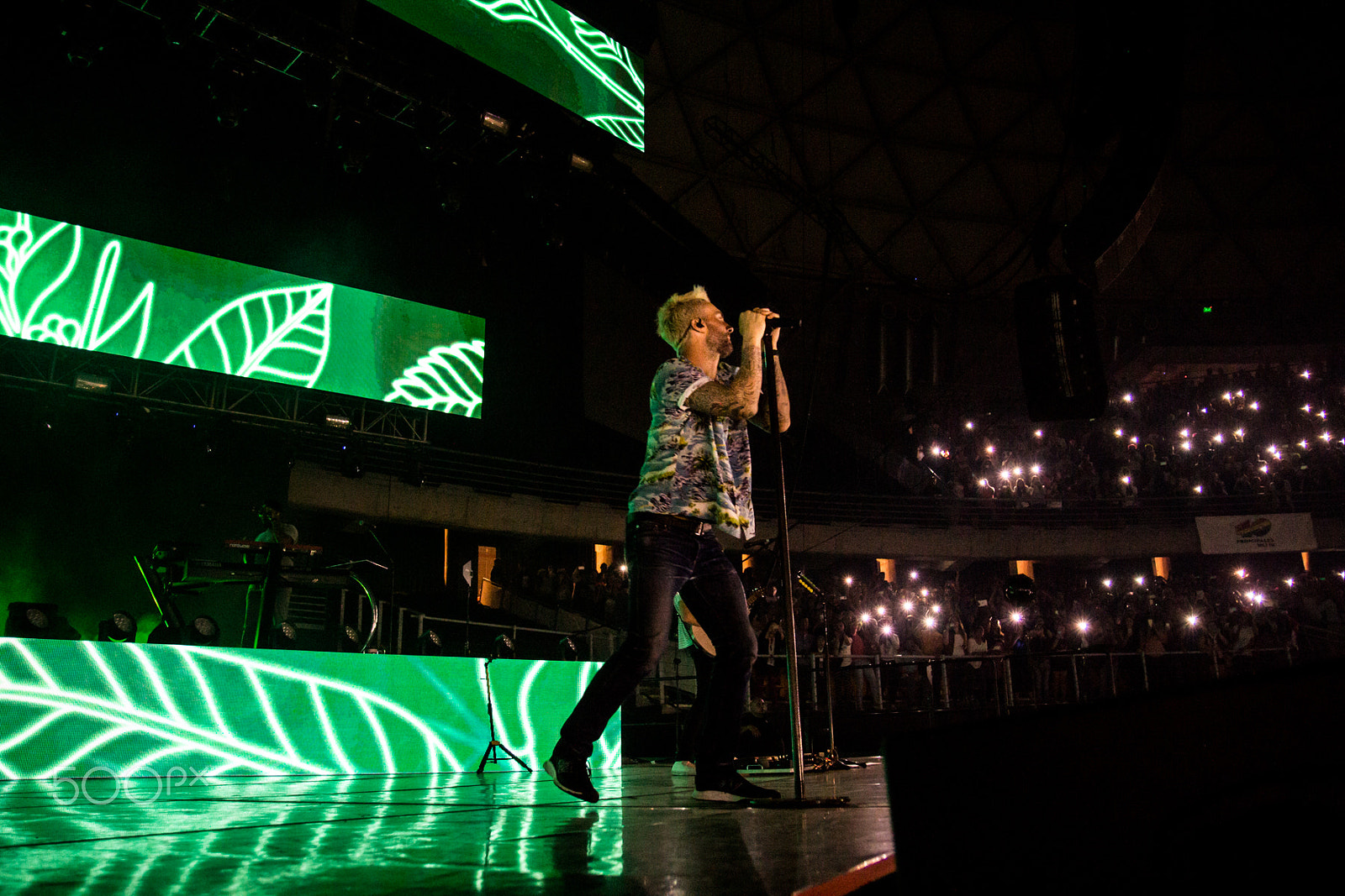 Canon EOS 100D (EOS Rebel SL1 / EOS Kiss X7) sample photo. Maroon 5 concert santiago chile photography
