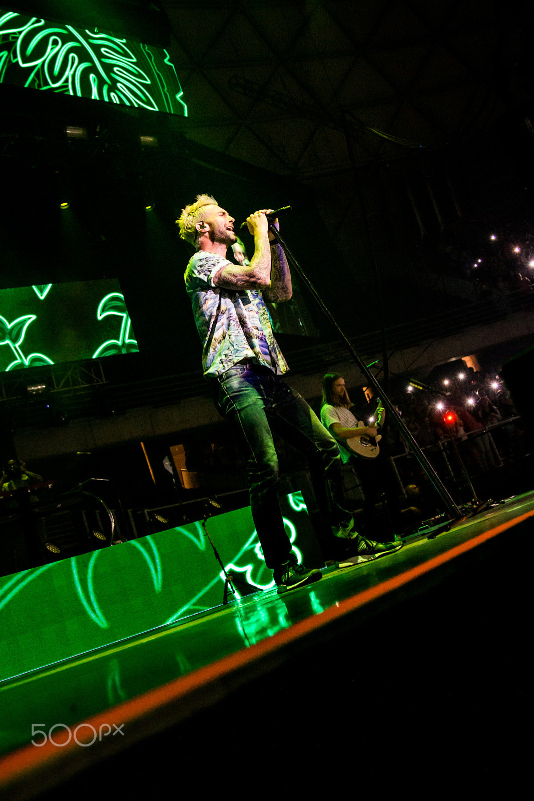 Canon EOS 100D (EOS Rebel SL1 / EOS Kiss X7) sample photo. Maroon 5 concert santiago chile photography