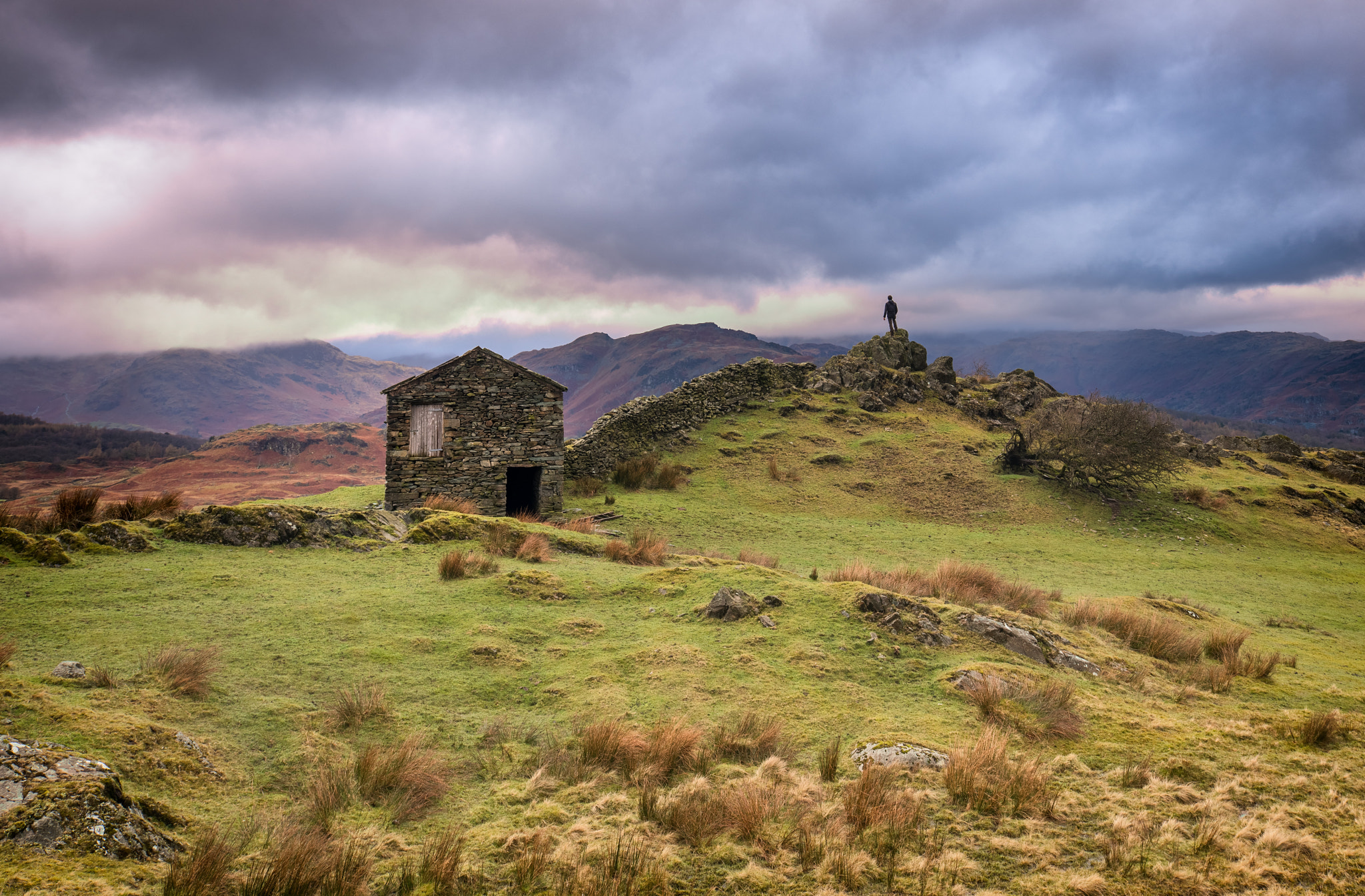 Tamron 18-270mm F3.5-6.3 Di II PZD sample photo. Stormy weather by black crag, lake district photography