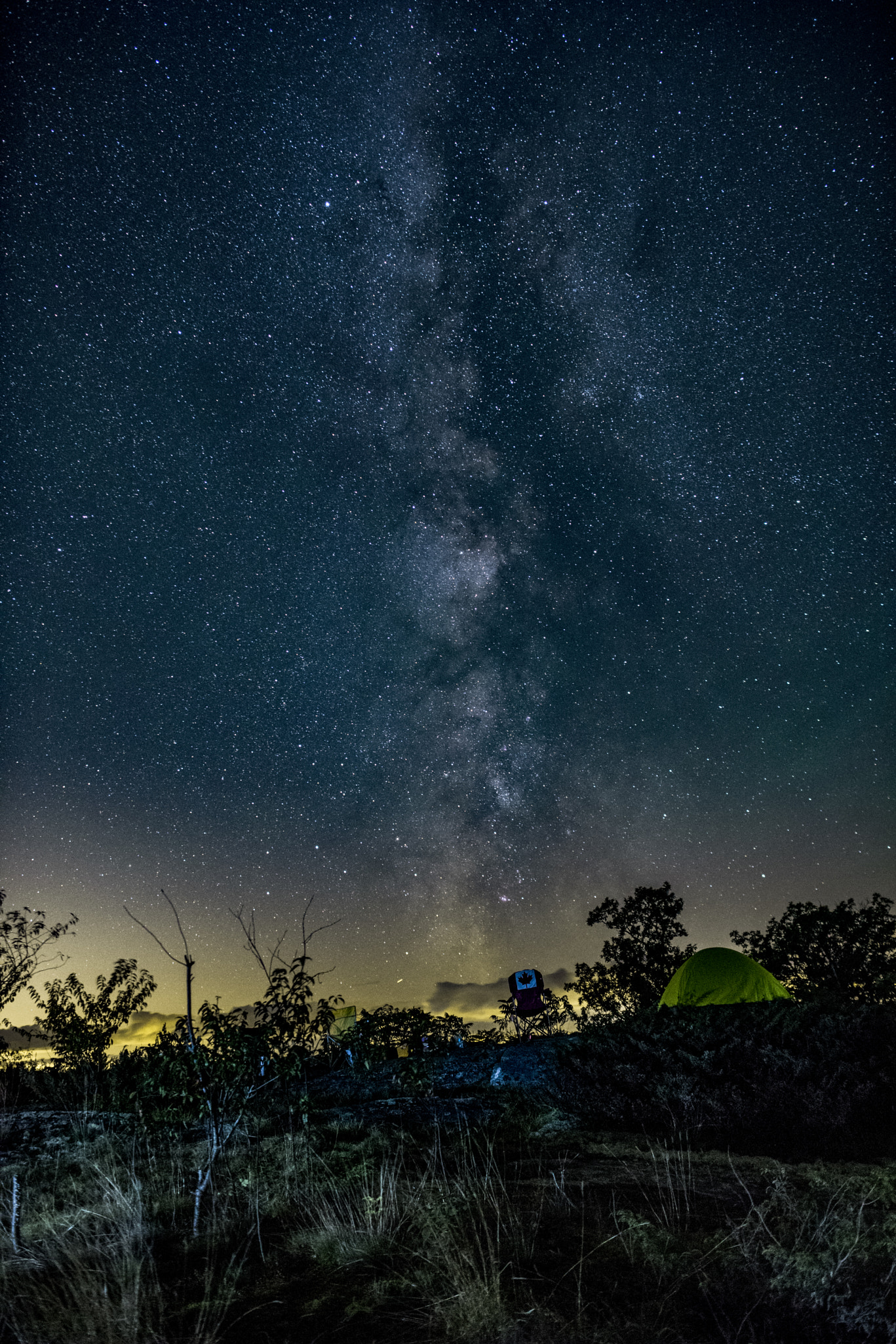 Samyang 12mm F2.8 ED AS NCS Fisheye sample photo. Milky way in canada photography