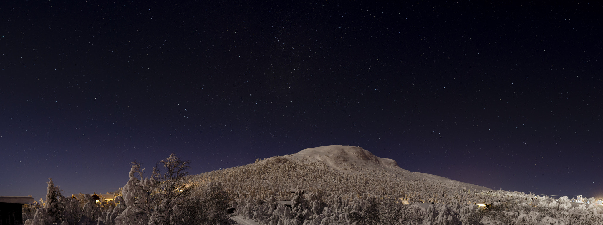 Nikon D7000 + Nikon AF-S Nikkor 24mm F1.4G ED sample photo. Winter stars in uvdal photography