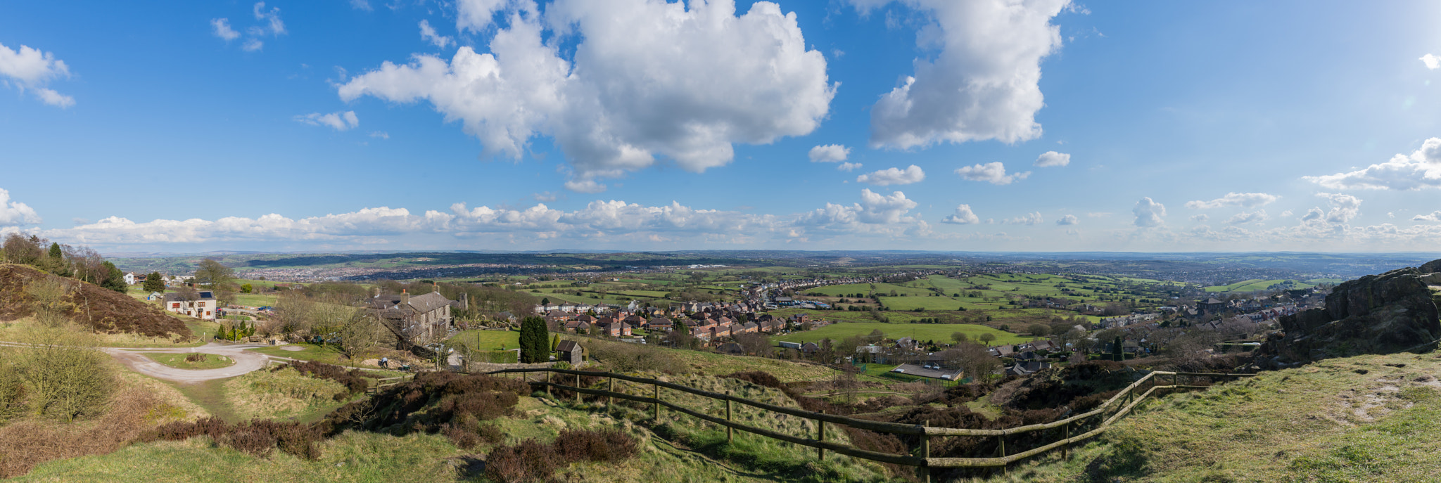 Nikon D7100 + Sigma 18-200mm F3.5-6.3 II DC OS HSM sample photo. View from mow cop castle photography