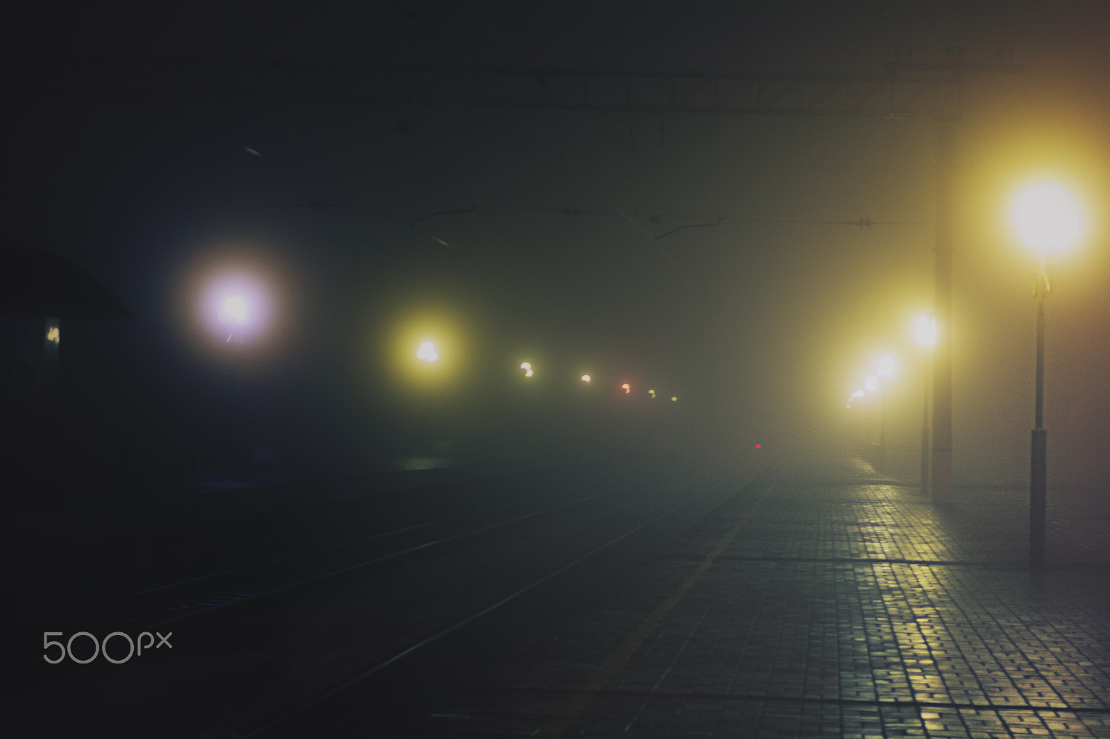 Canon EF 40mm F2.8 STM sample photo. The night lights of the station photography