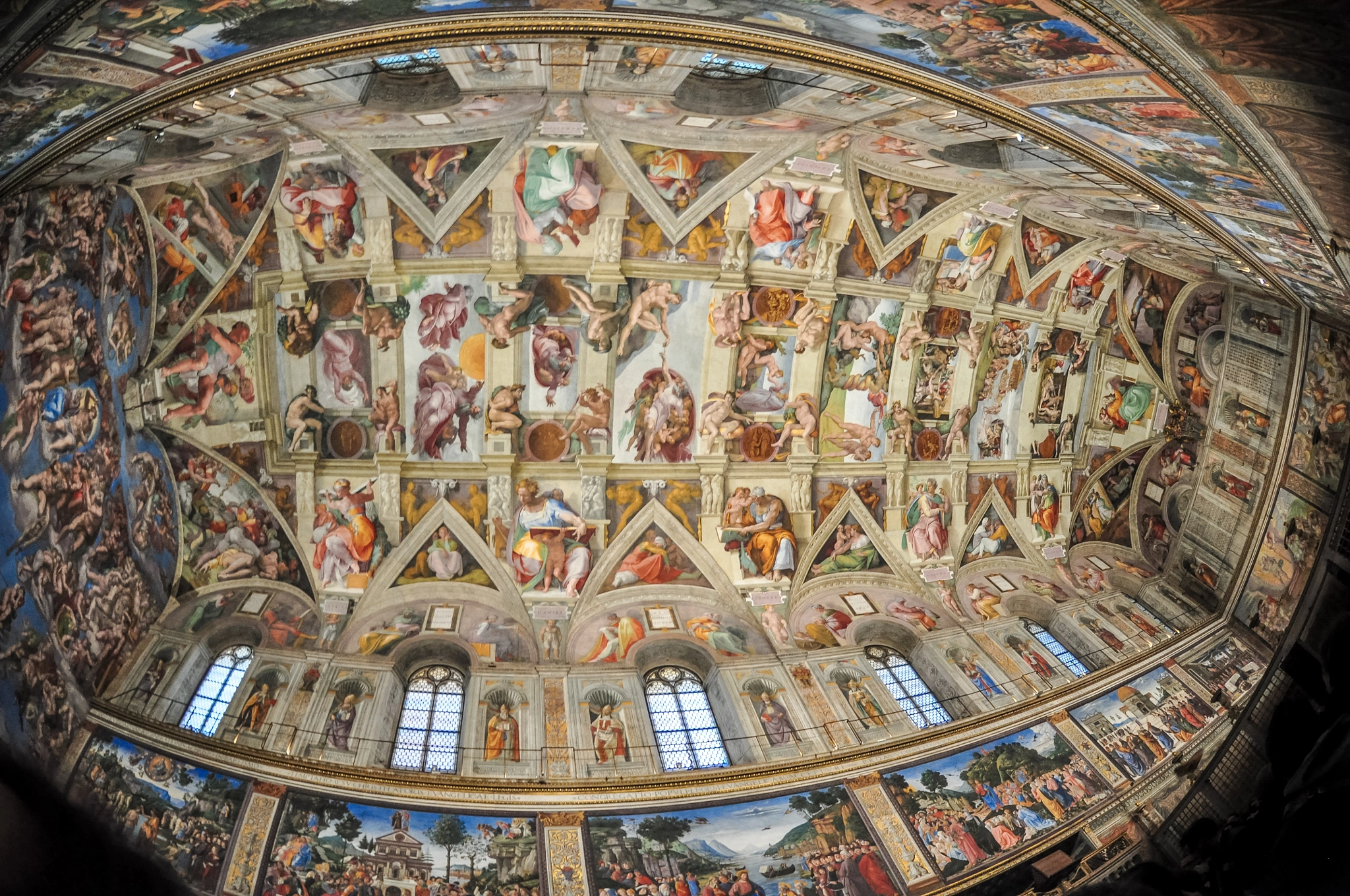 Nikon AF DX Fisheye-Nikkor 10.5mm F2.8G ED sample photo. Sistine chapel photography