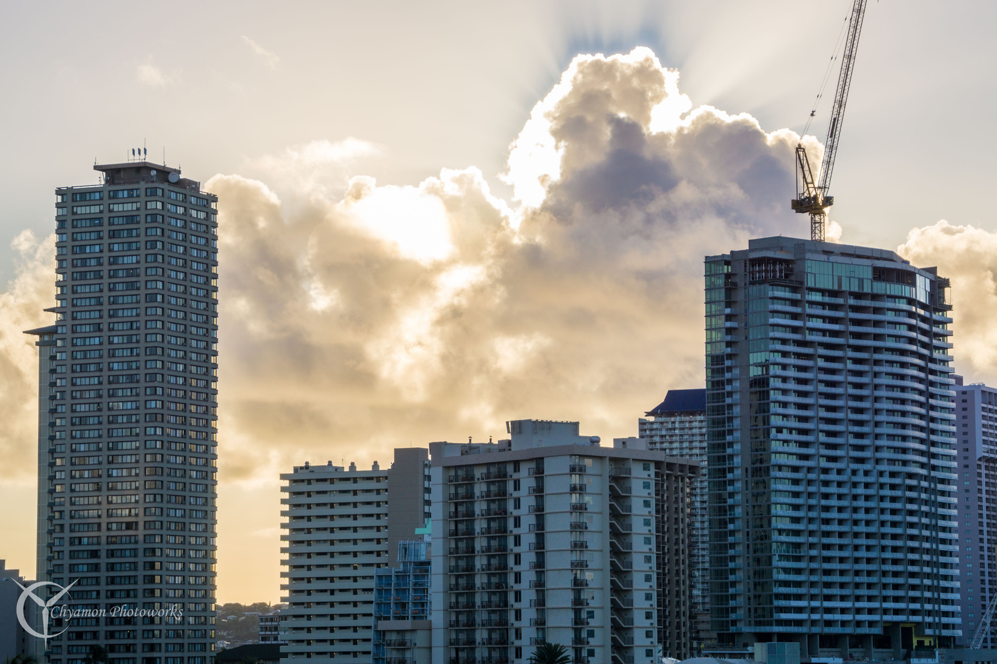 Sony a6000 + Sony FE 24-240mm F3.5-6.3 OSS sample photo. Sunrise towers photography