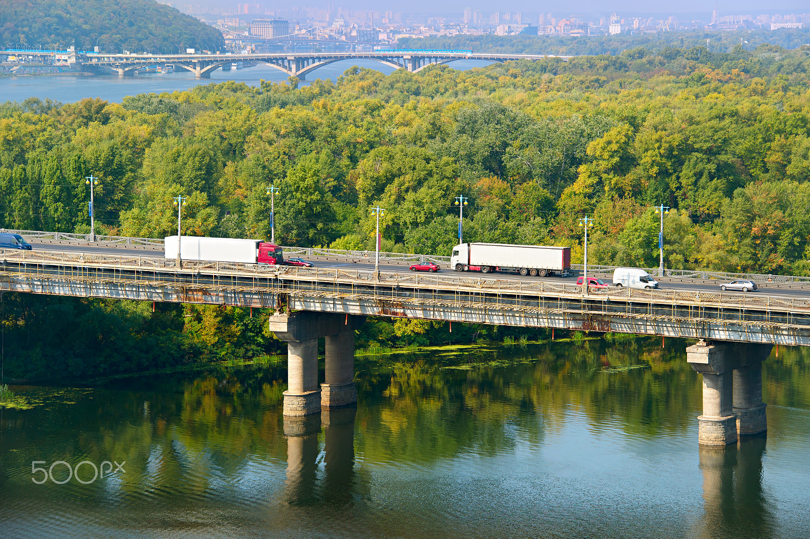Nikon Df sample photo. Transport on a bridge photography