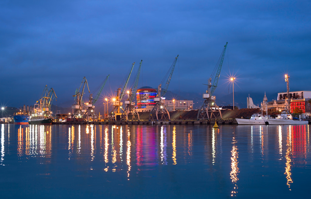Illumination of sea port by Ivan Tykhyi on 500px.com
