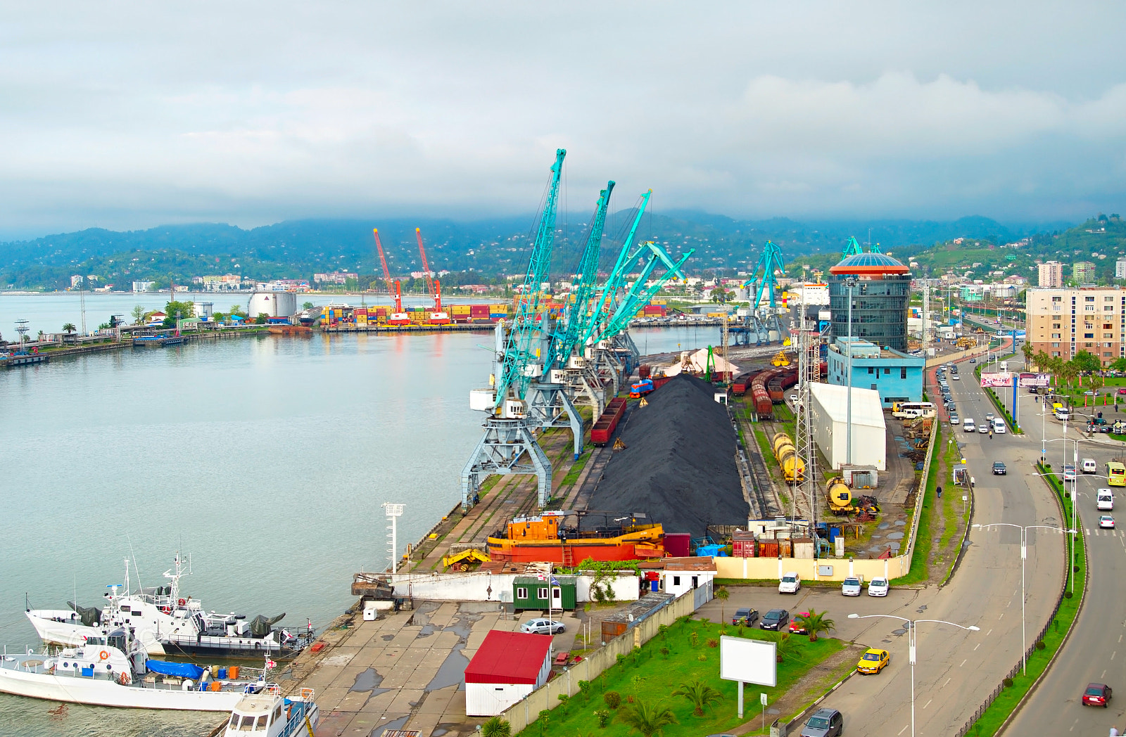 AF Zoom-Nikkor 28-80mm f/3.3-5.6G sample photo. Commercial sea port, georgia photography