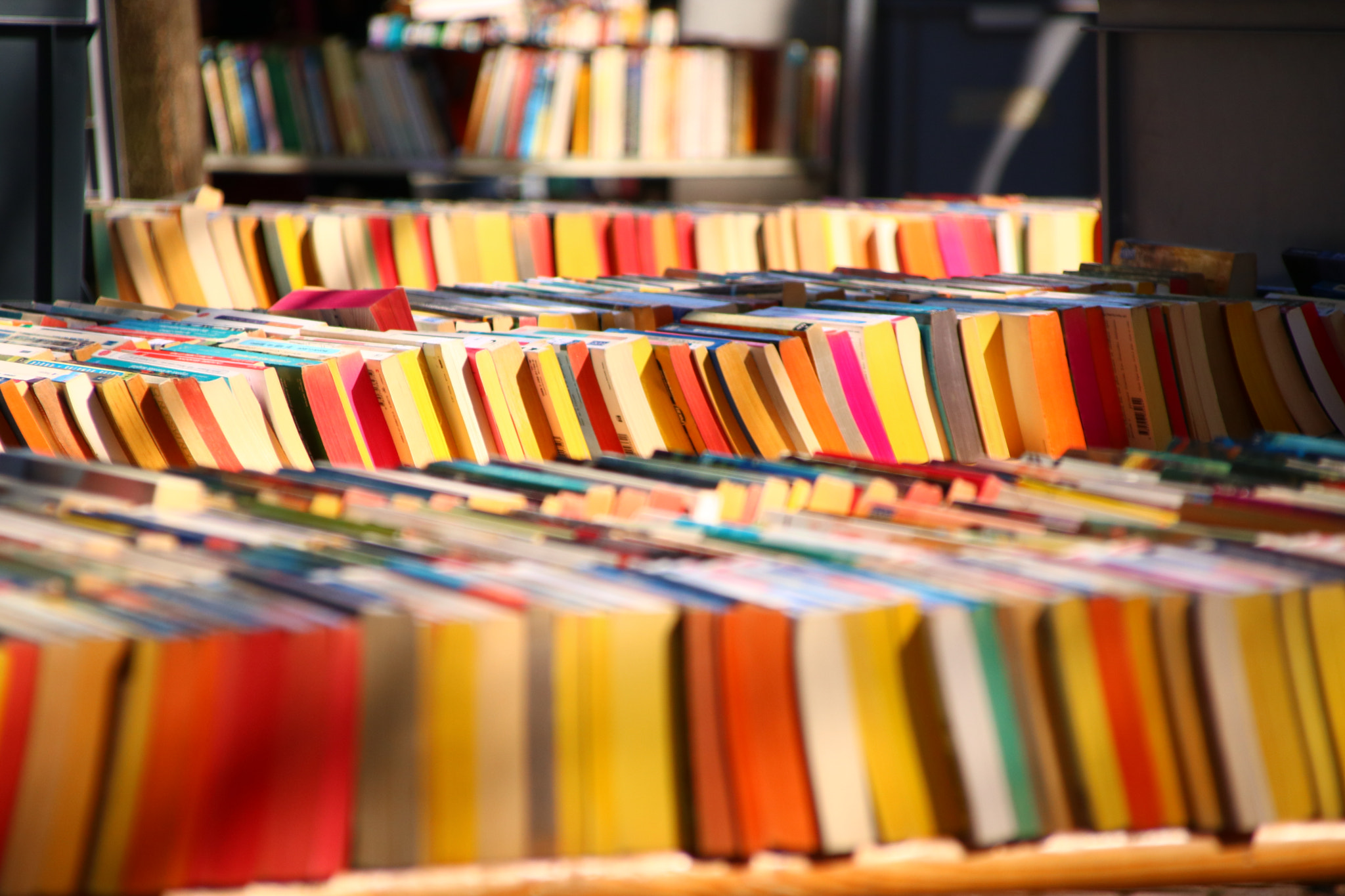 Canon EOS 760D (EOS Rebel T6s / EOS 8000D) + Canon TS-E 90mm F2.8 Tilt-Shift sample photo. 50 shades of books photography